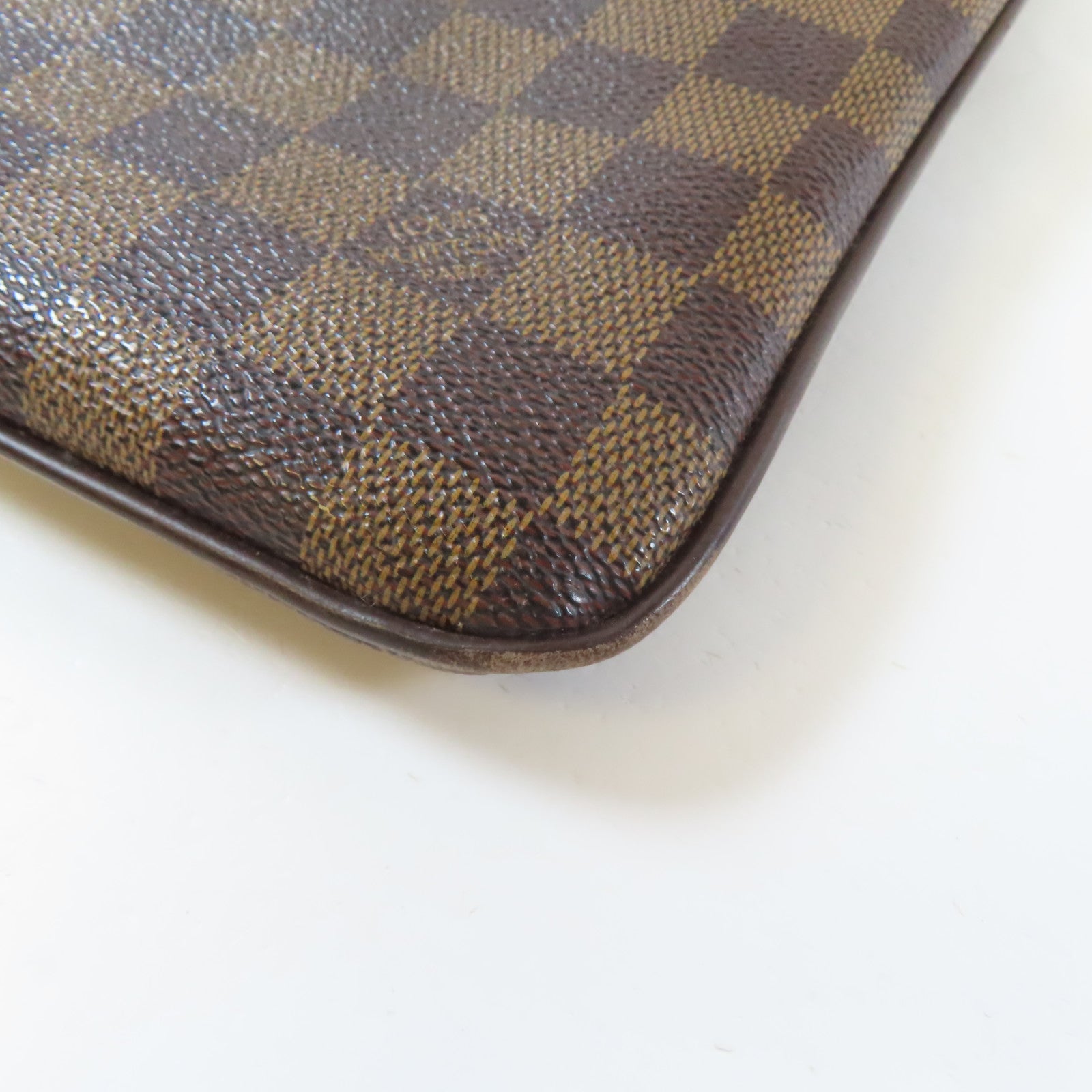 LOUIS VUITTON Damier Melville金扣肩背袋啡色