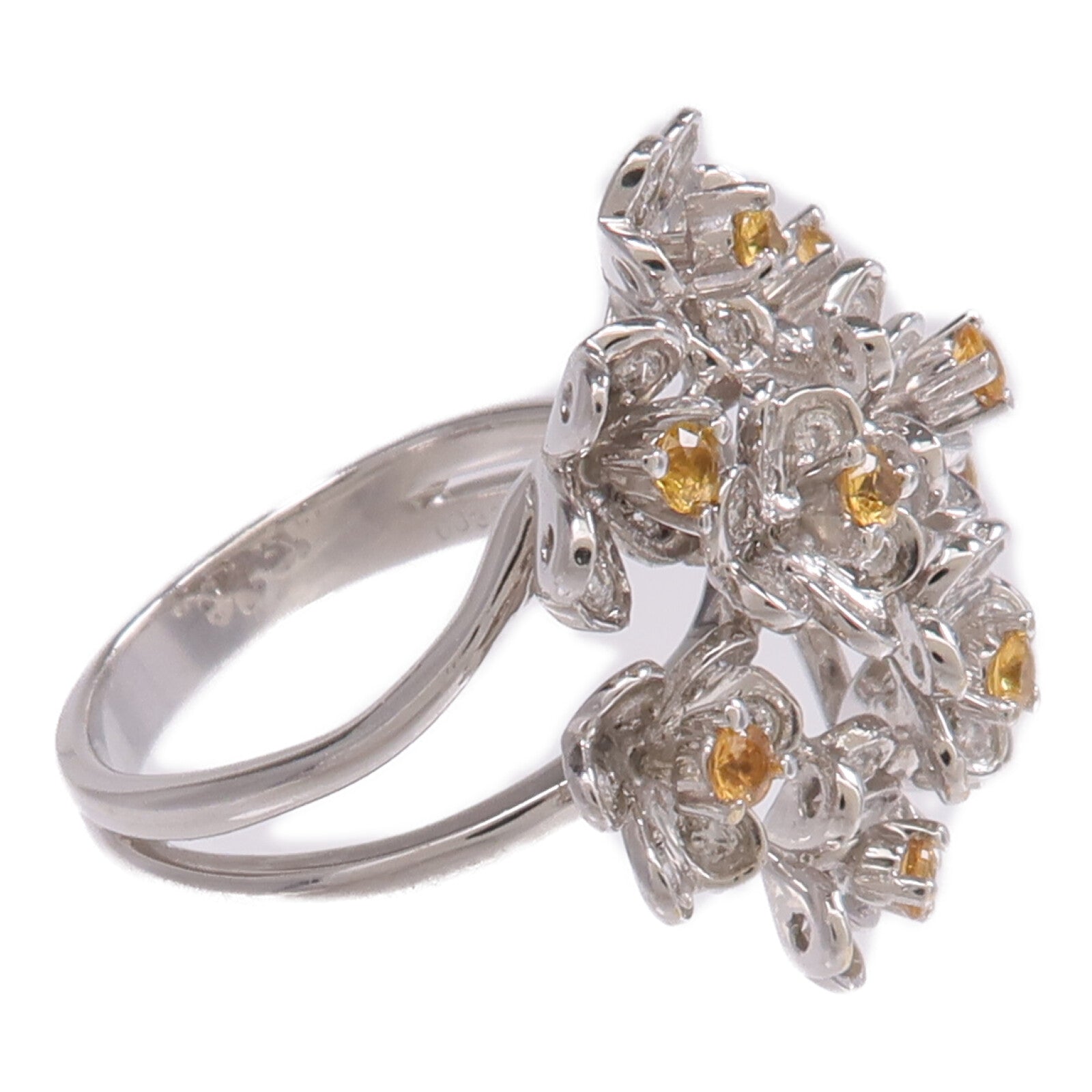 JEWELRY 【激減優惠】18K白金Ring彩色寶石/鑽石戒指