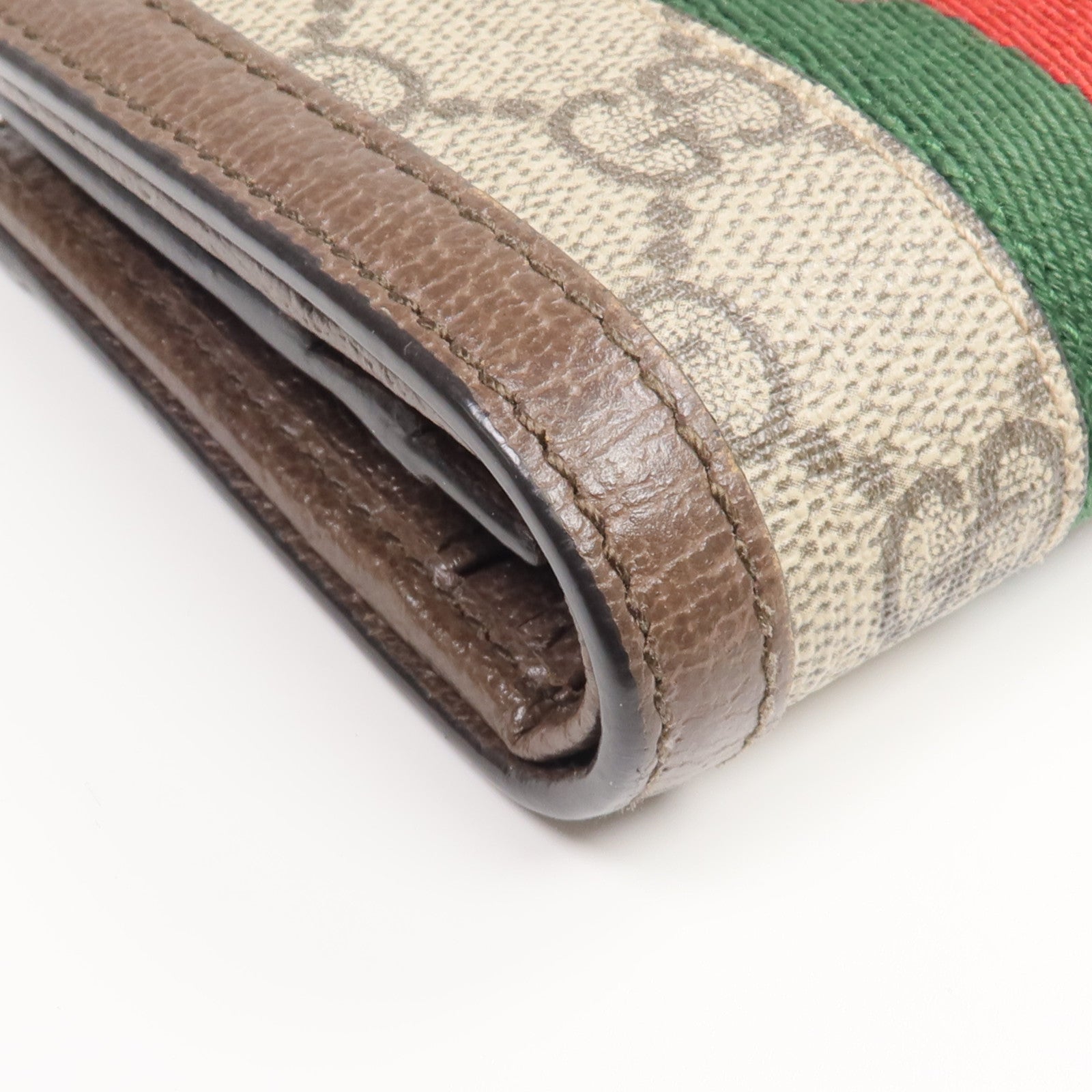 GUCCI 塗層帆布Ophidia GG Wallet金扣錢包