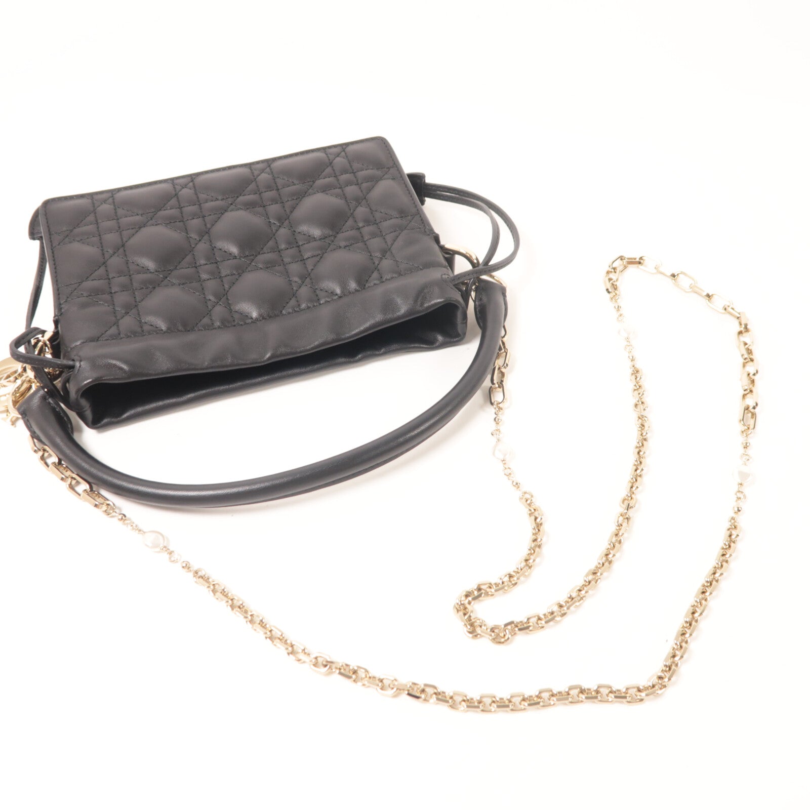 Dior 羊皮皮革Lady Dior Milly手挽肩背兩用袋