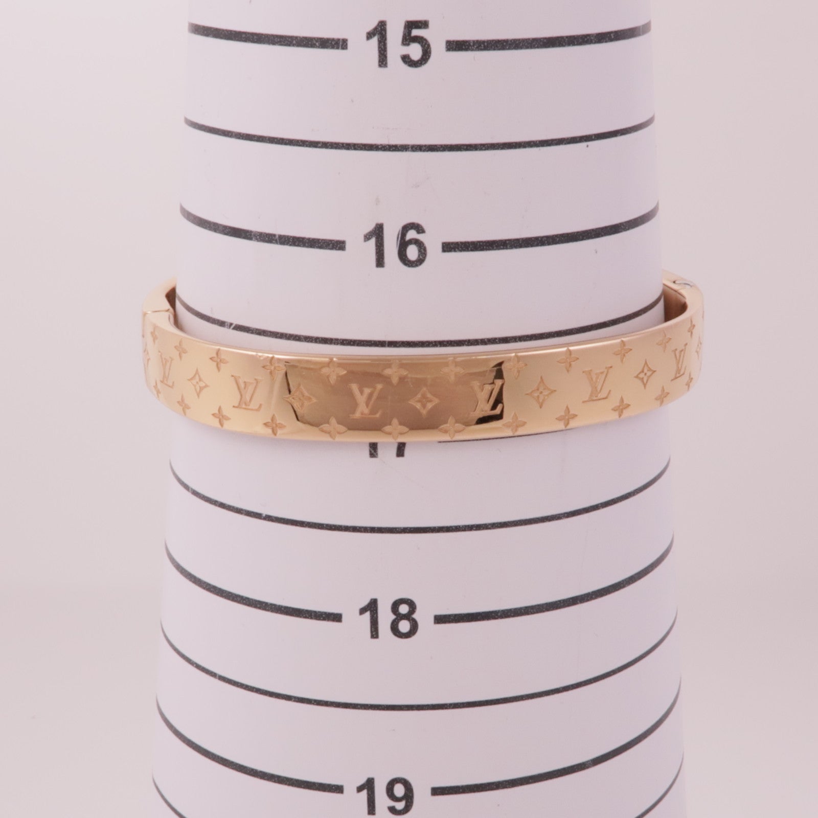 LOUIS VUITTON 金屬Nanogram Cuff手鐲