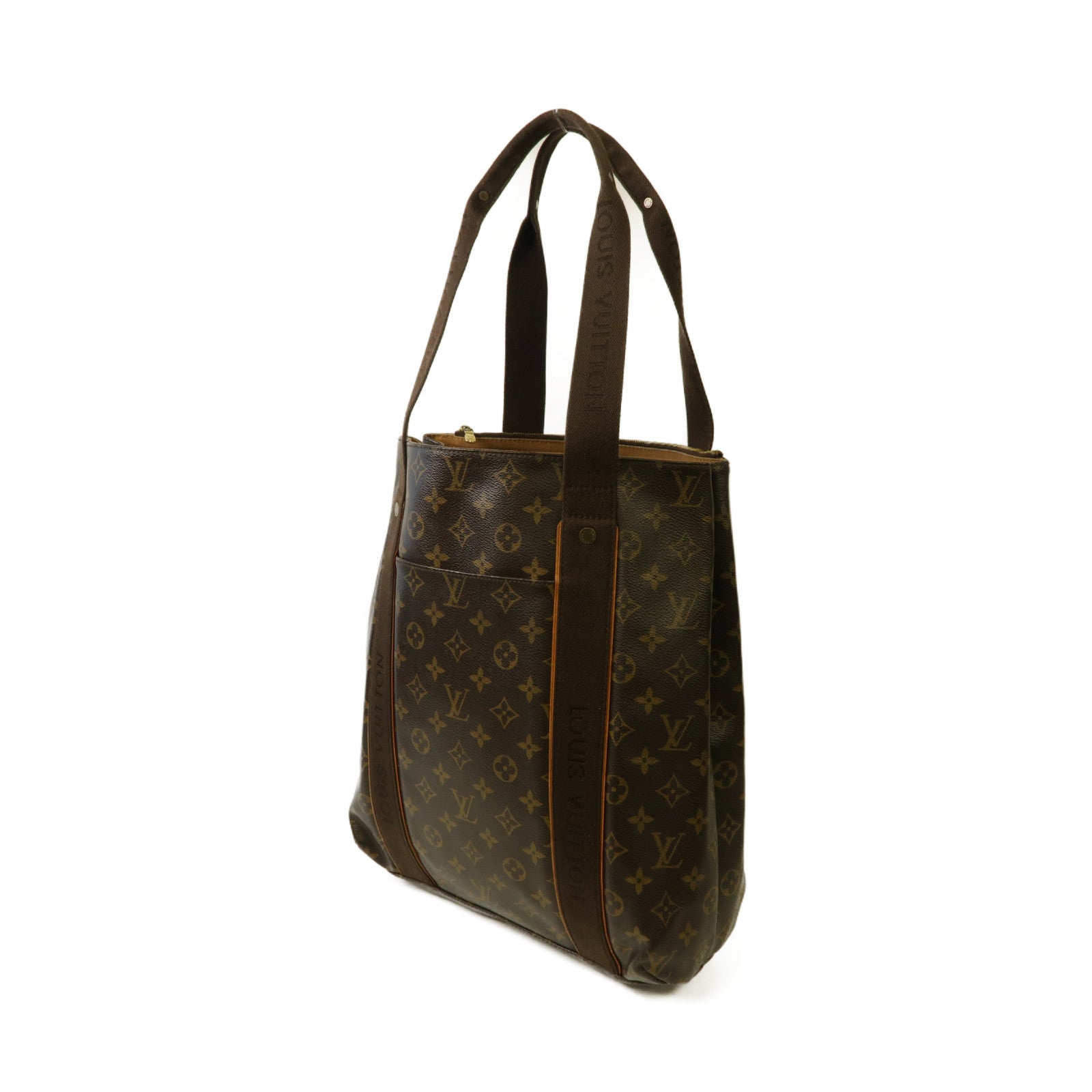 LOUIS VUITTON 【激減優惠】Monogram Cabas Beaubourg金扣手挽袋啡色