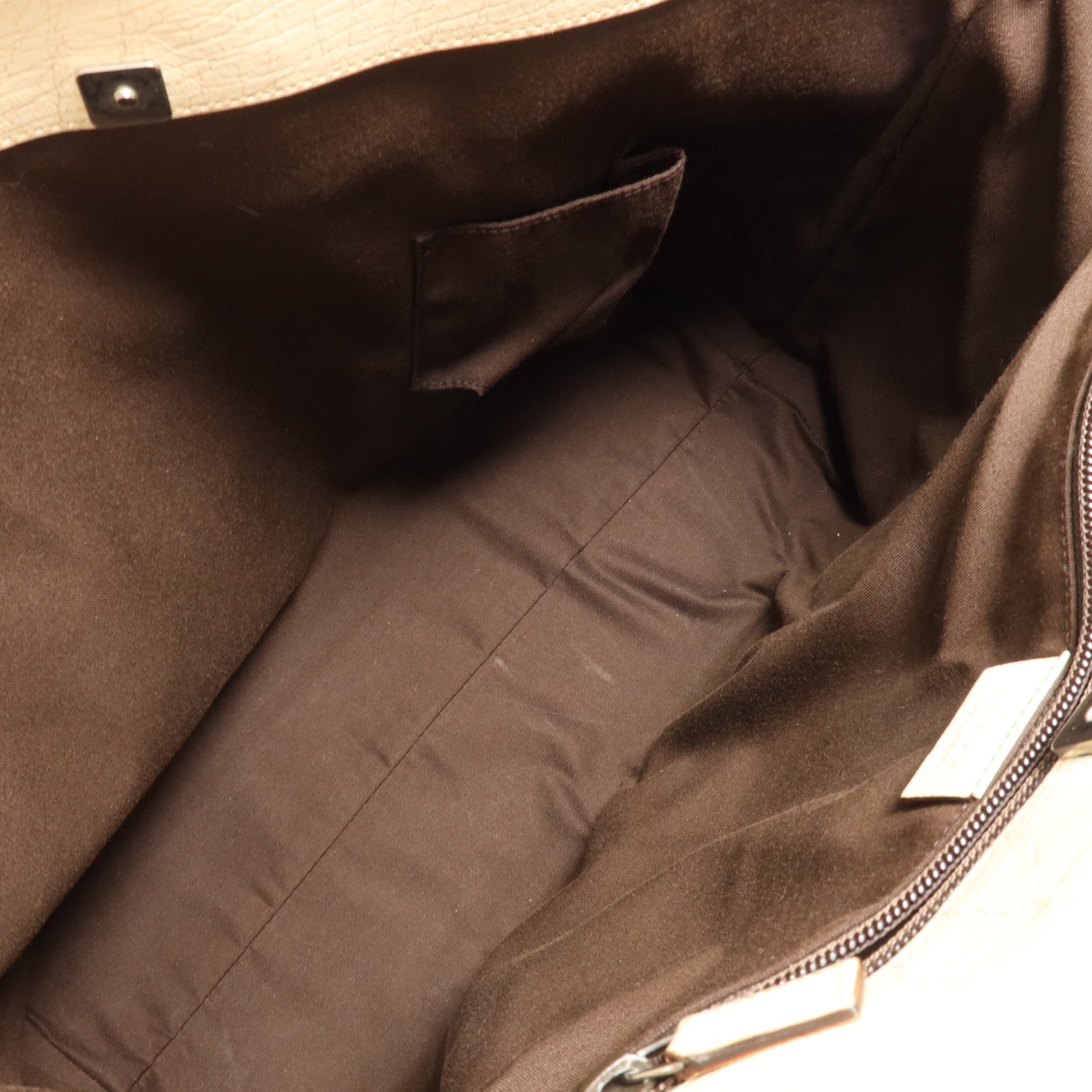 GUCCI 塗層帆布Tote Bag銀扣肩背袋