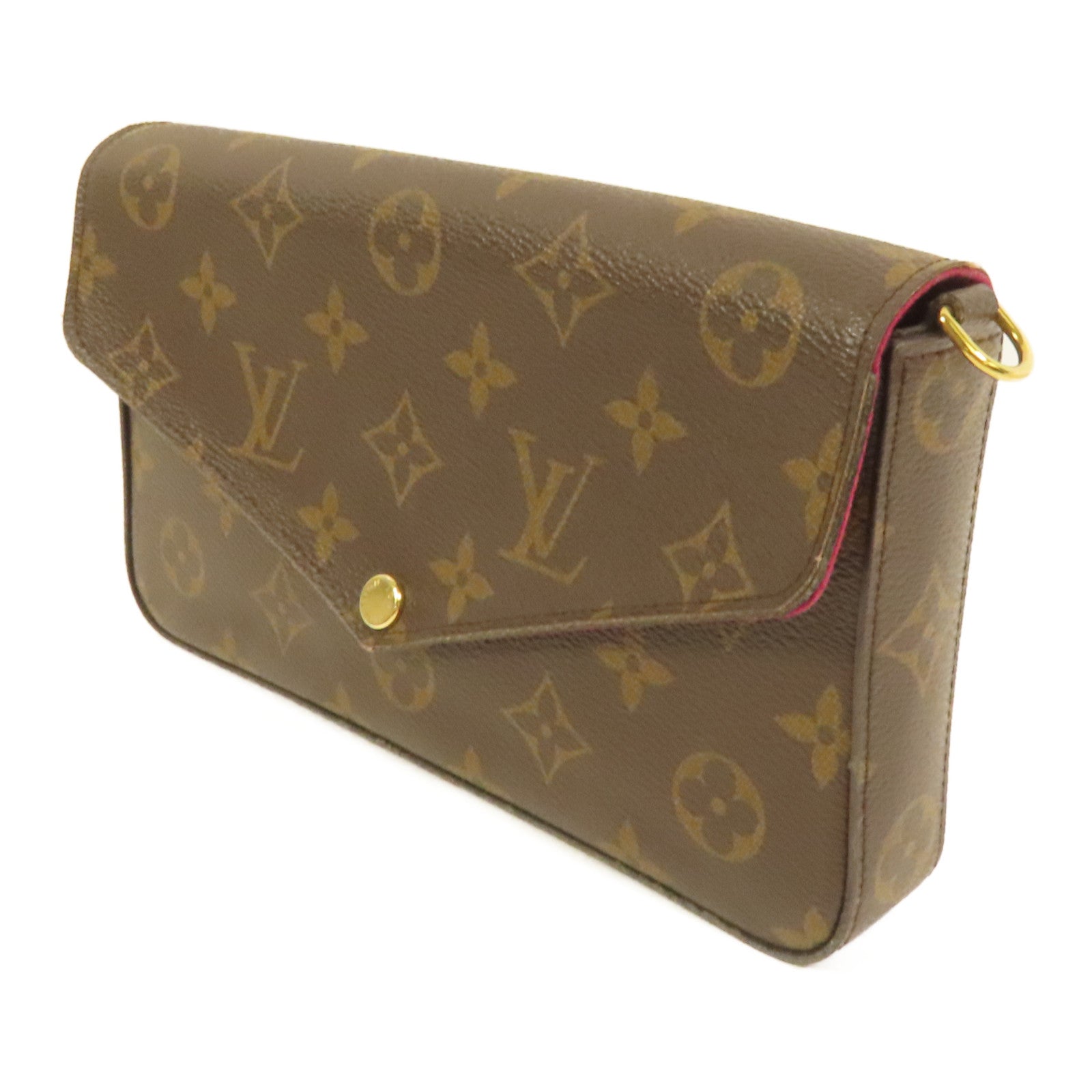 LOUIS VUITTON 【激減優惠】Monogram Pochette Felicie鏈帶肩背袋