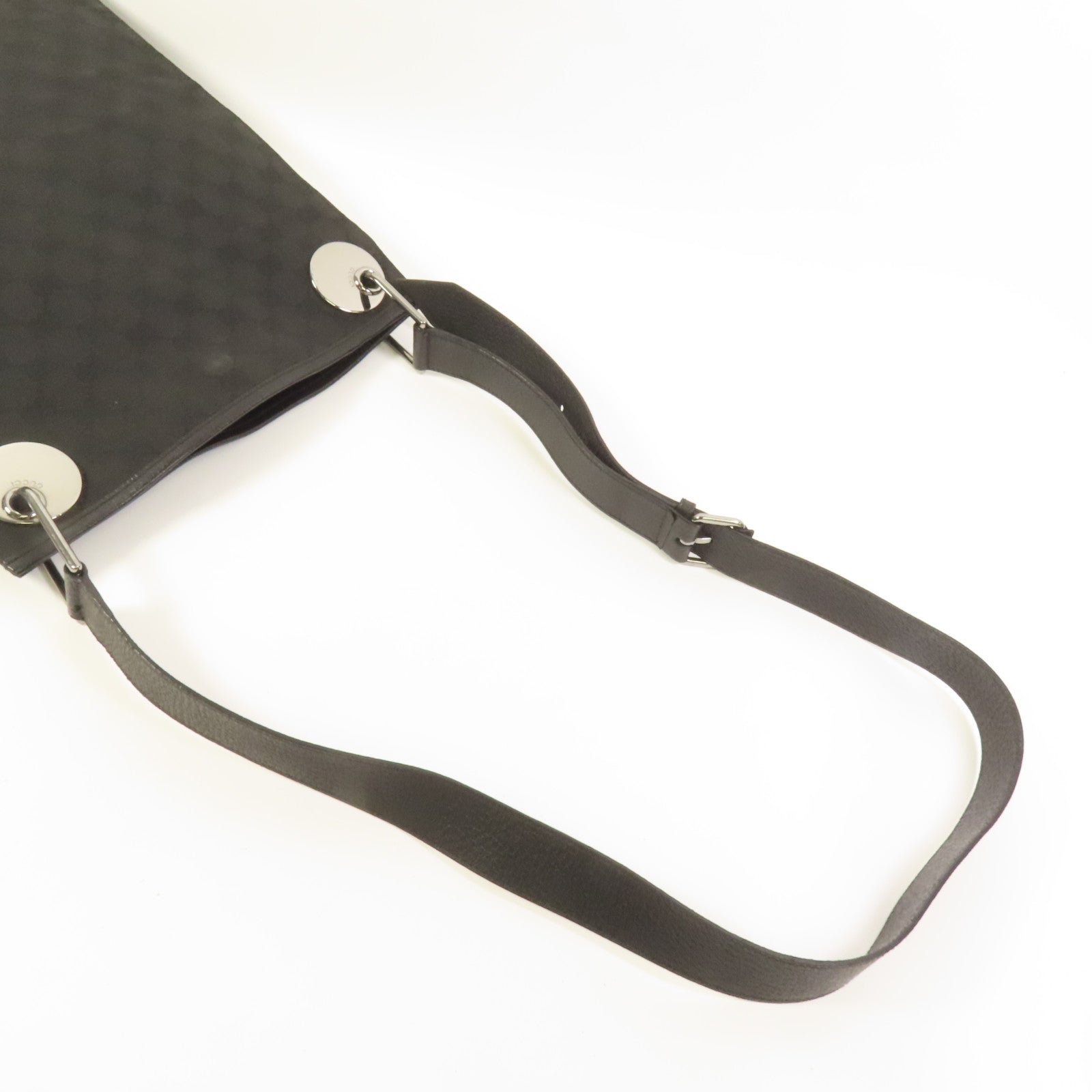 GUCCI 帆布Shoulder Bag銀扣肩背袋
