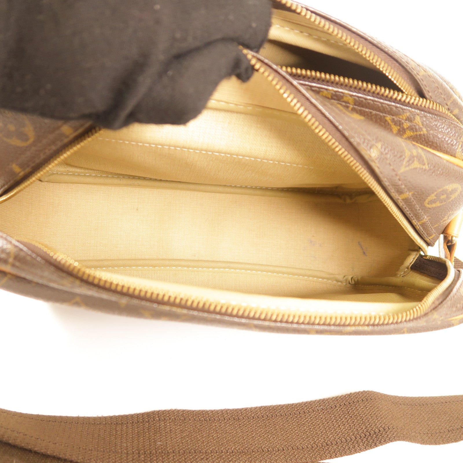 LOUIS VUITTON Monogram Reporter PM金扣肩背袋