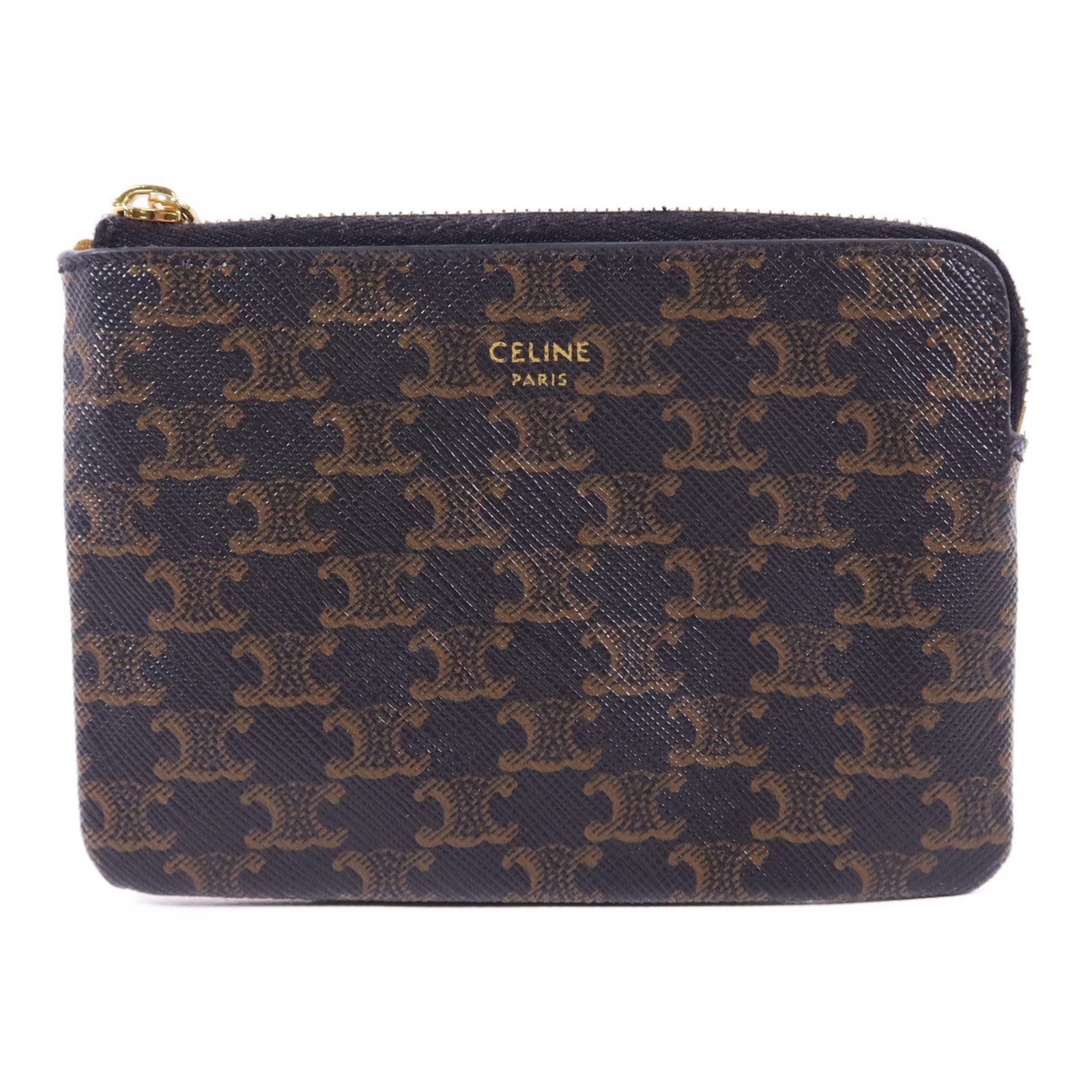 CELINE 塗層帆布Card Case金扣卡片套