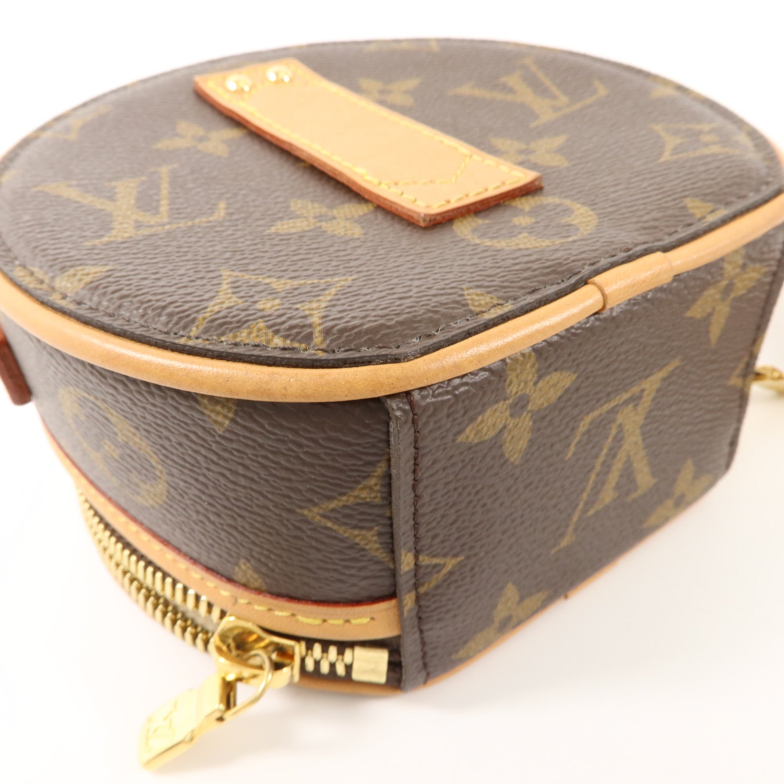 LOUIS VUITTON Monogram Mini Boite Chapeau金扣手挽肩背兩用袋