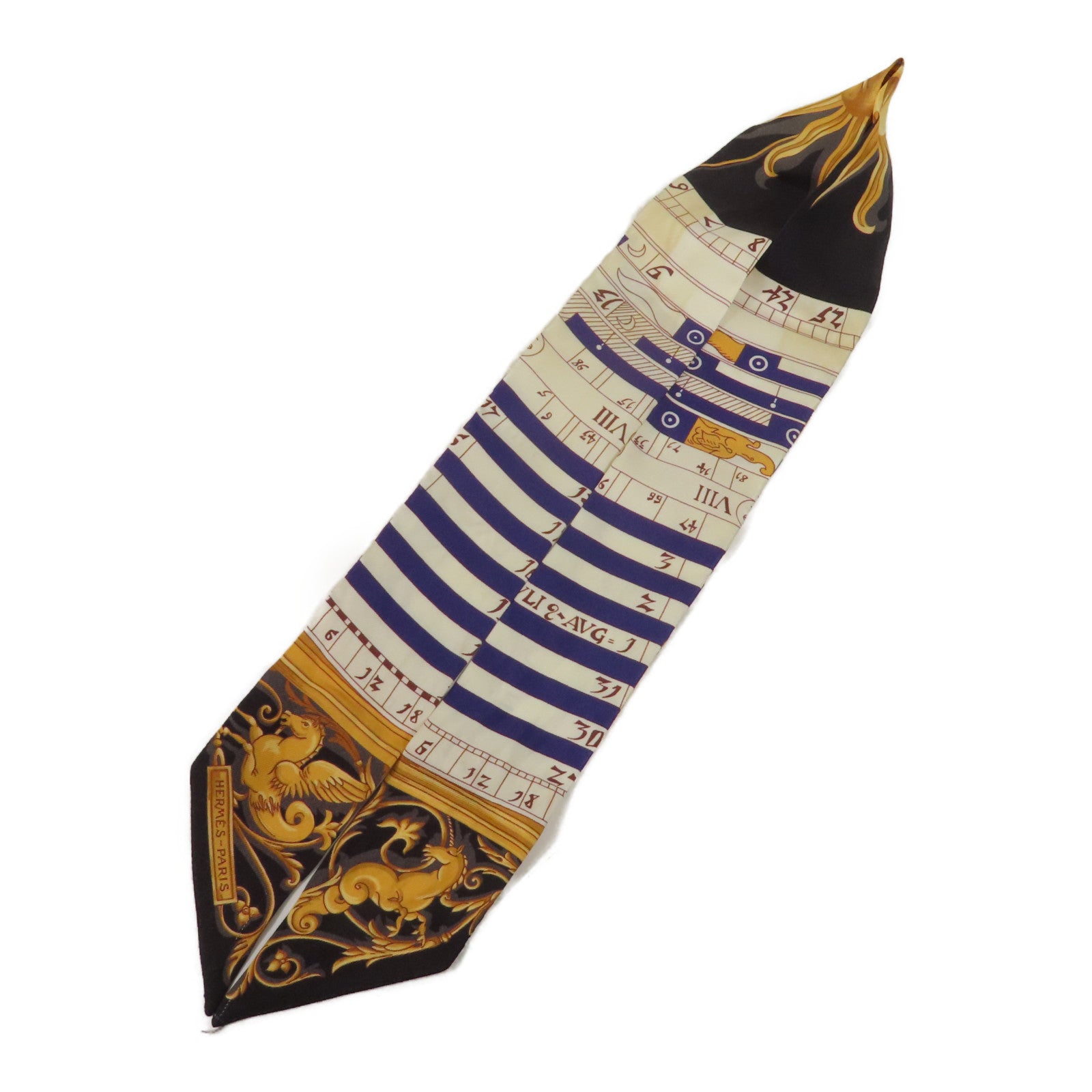 HERMES 絲質Twilly絲巾