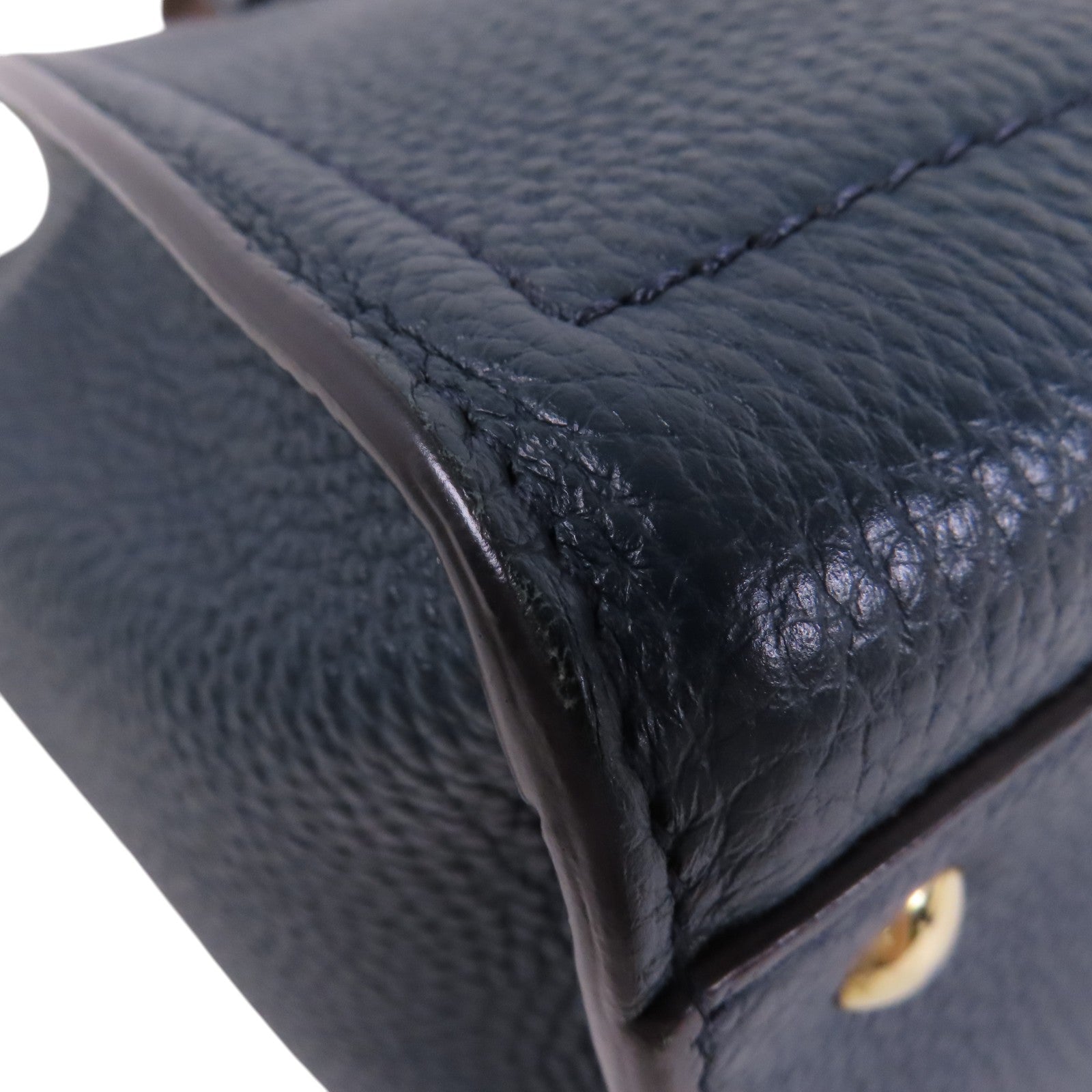 Salvatore Ferragamo 牛皮皮革2Way Shoulder Bag金扣手挽肩背兩用袋