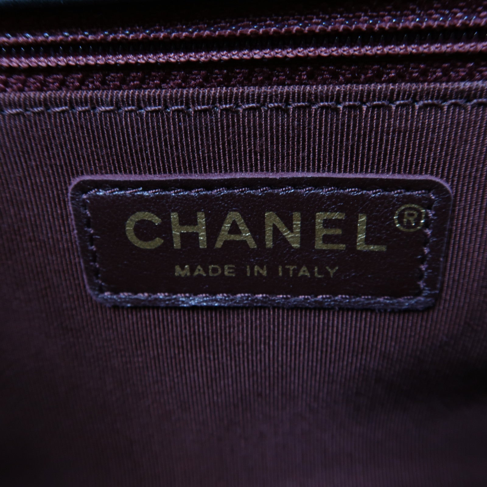 CHANEL 【激減優惠】菱格皮革Braided Edge Chain Shoulder金扣鏈帶肩背袋黑色
