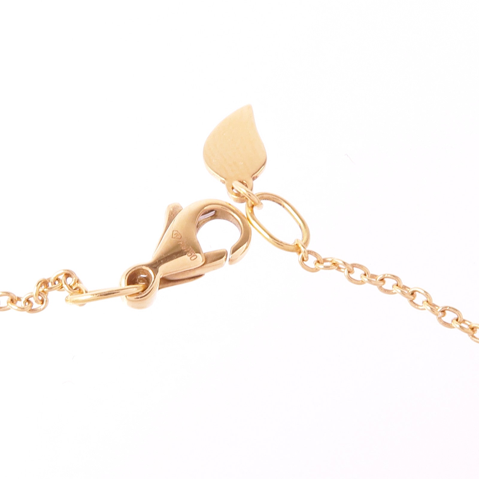 PIAGET 18K玫瑰金Piaget Rose Pendant鑽石項鍊