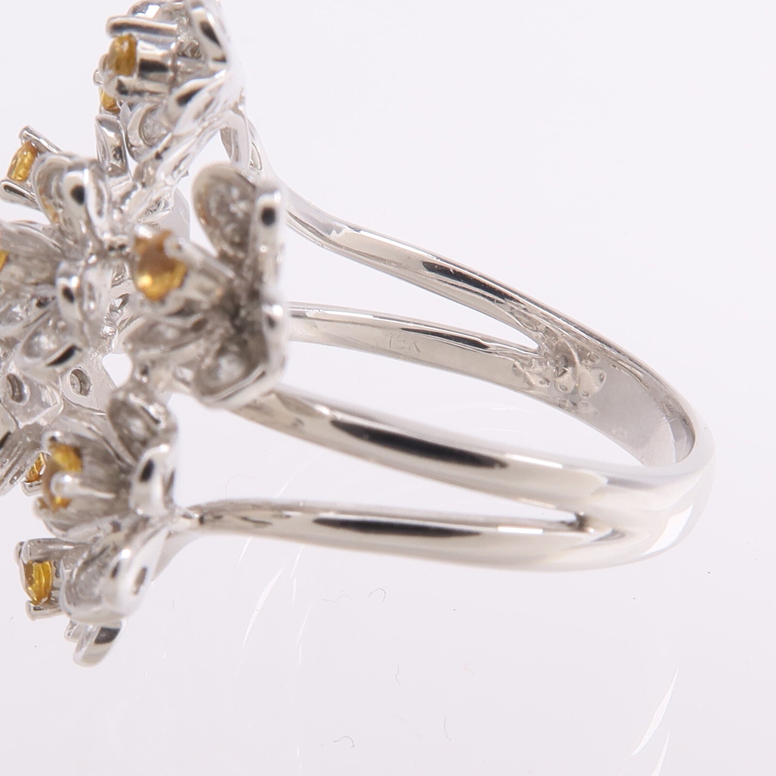 JEWELRY 【激減優惠】18K白金Ring彩色寶石/鑽石戒指
