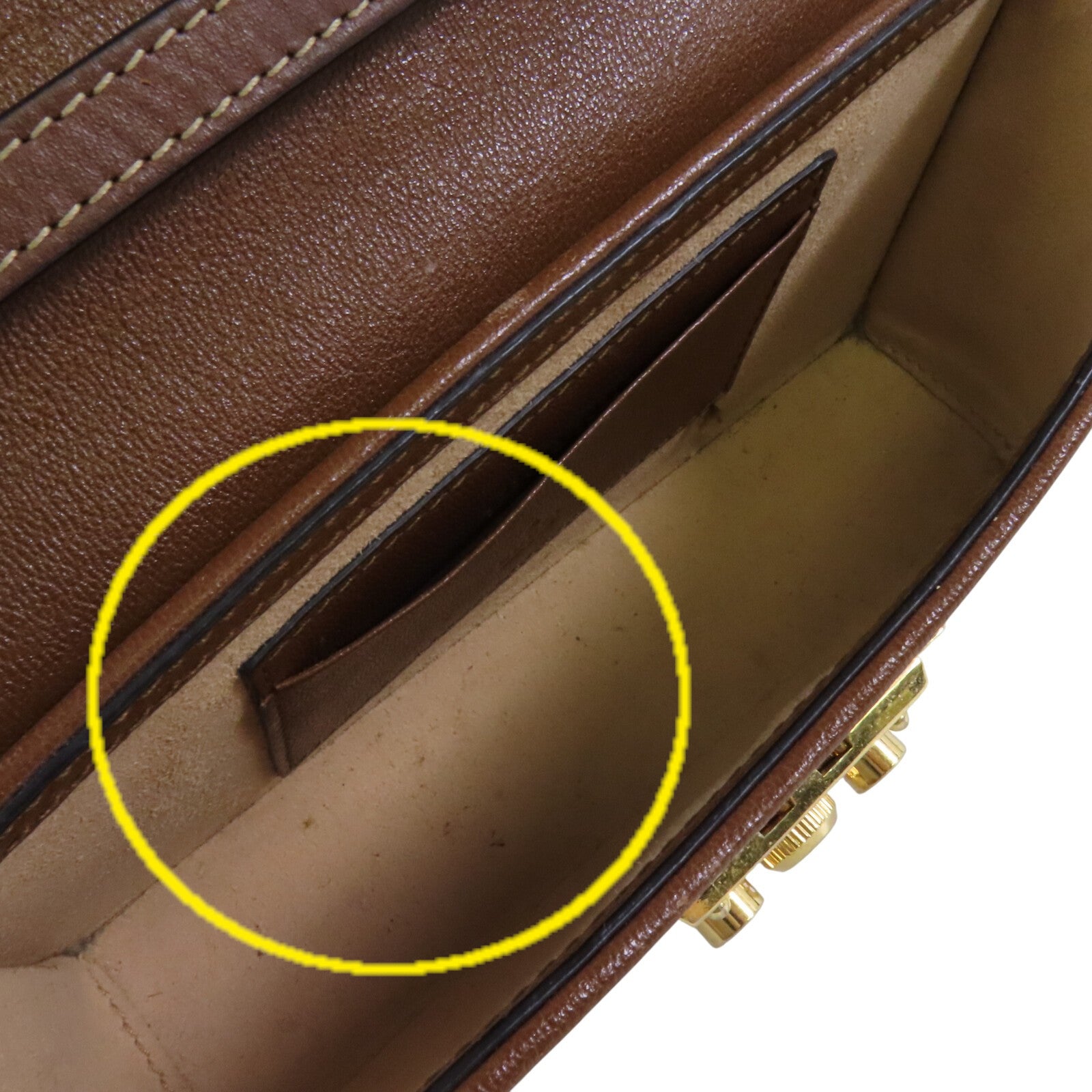 GUCCI 塗層帆布Padlock Mini金扣手挽肩背兩用袋