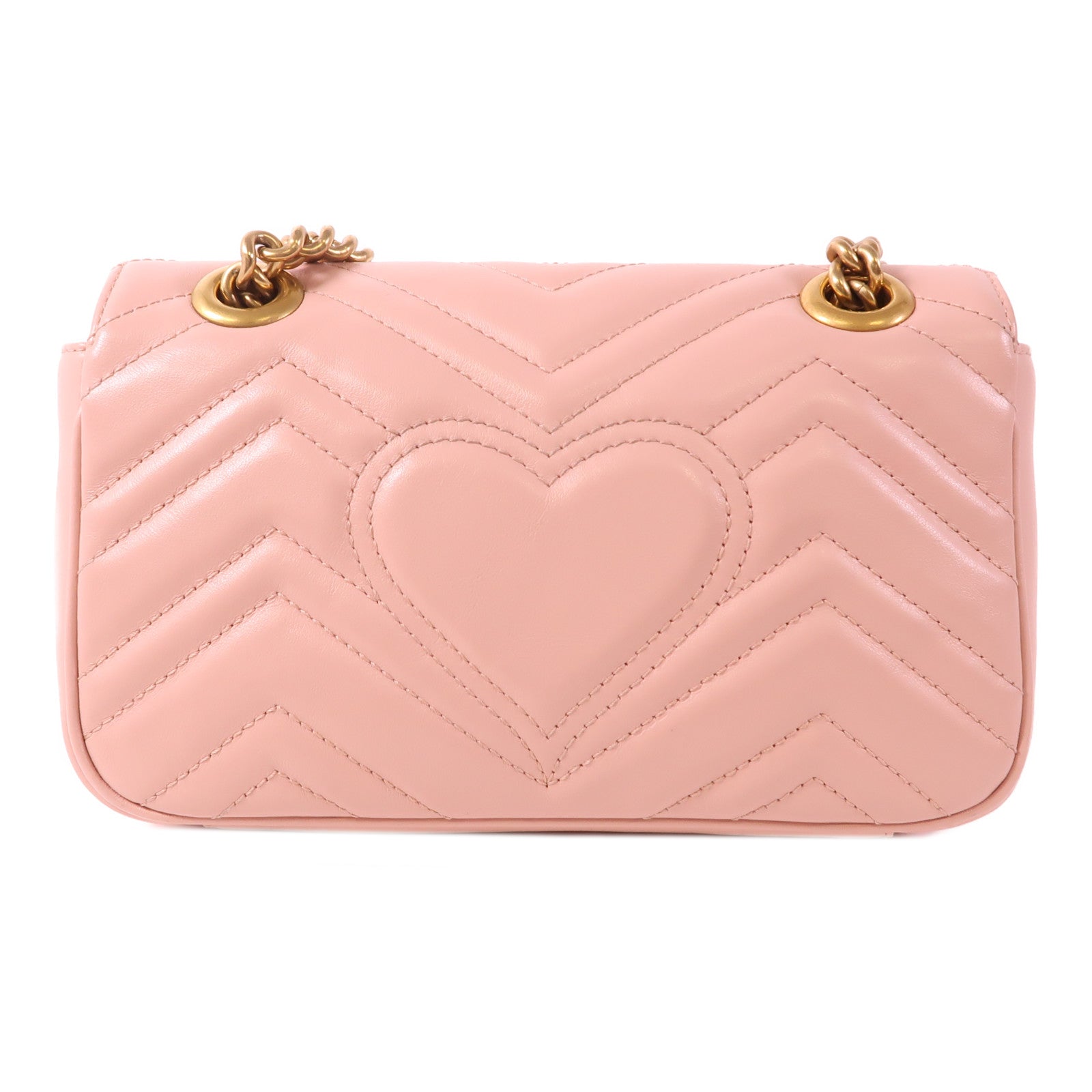 GUCCI 牛皮皮革GG Marmont金扣肩背袋