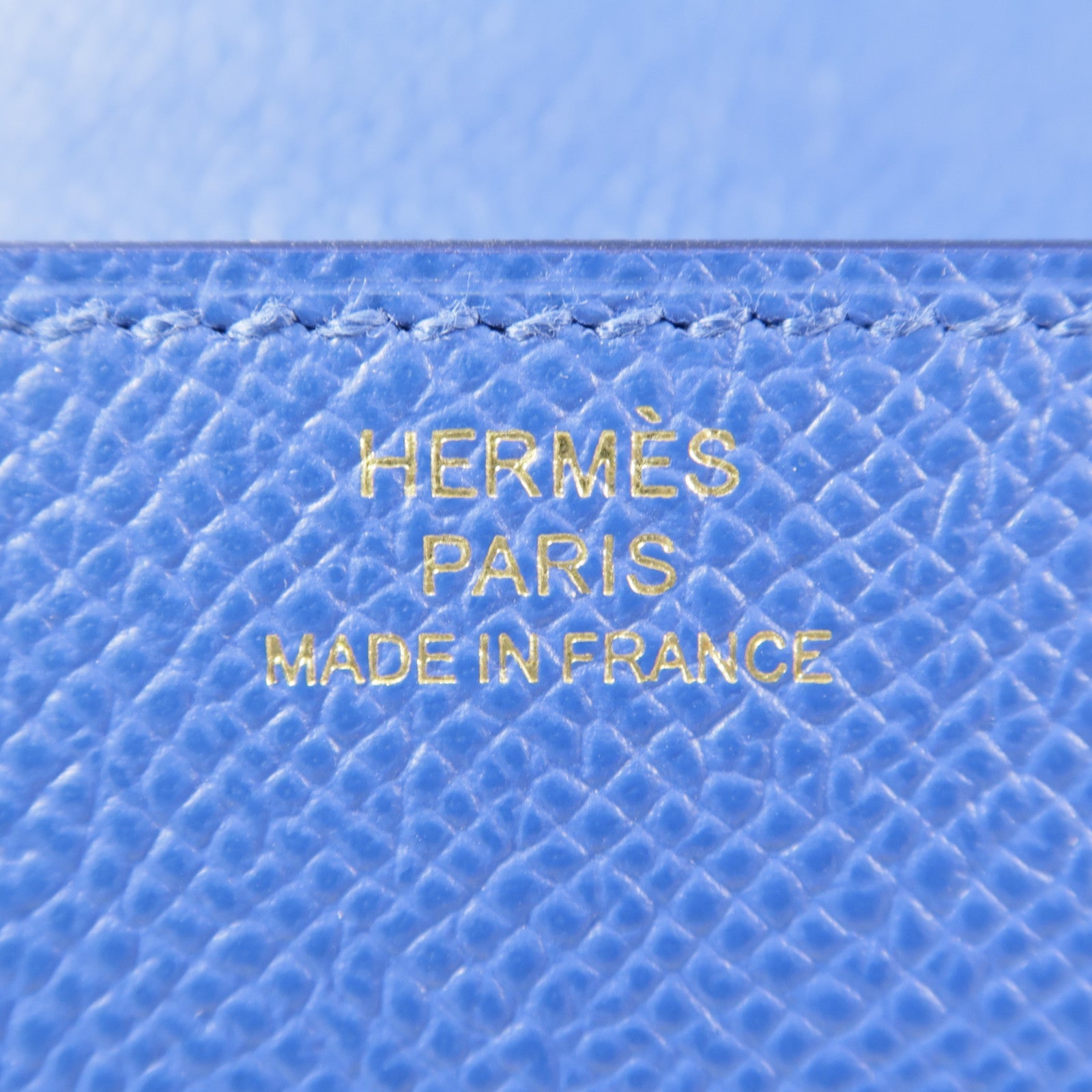 HERMES 【激減優惠】Epsom皮革Clic 16金扣肩背袋71 Bleu France/73 Sapphire