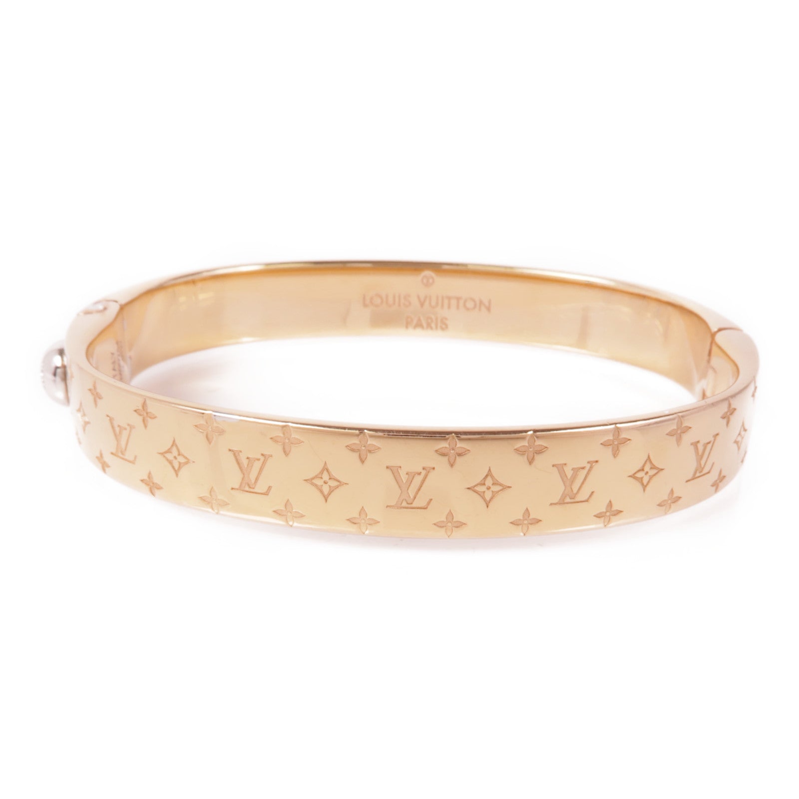 LOUIS VUITTON 金屬Nanogram Cuff手鐲