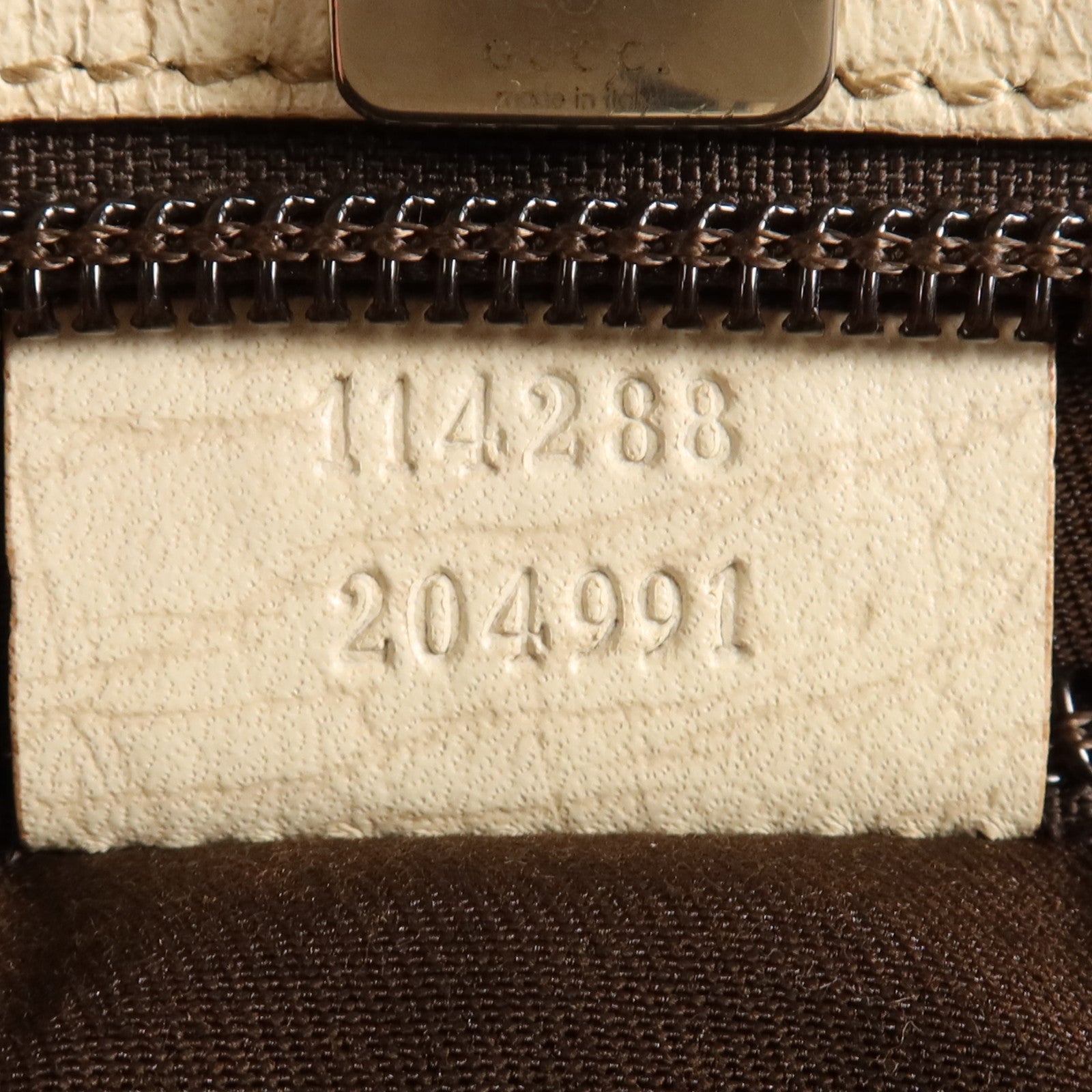 GUCCI 塗層帆布Tote Bag銀扣肩背袋