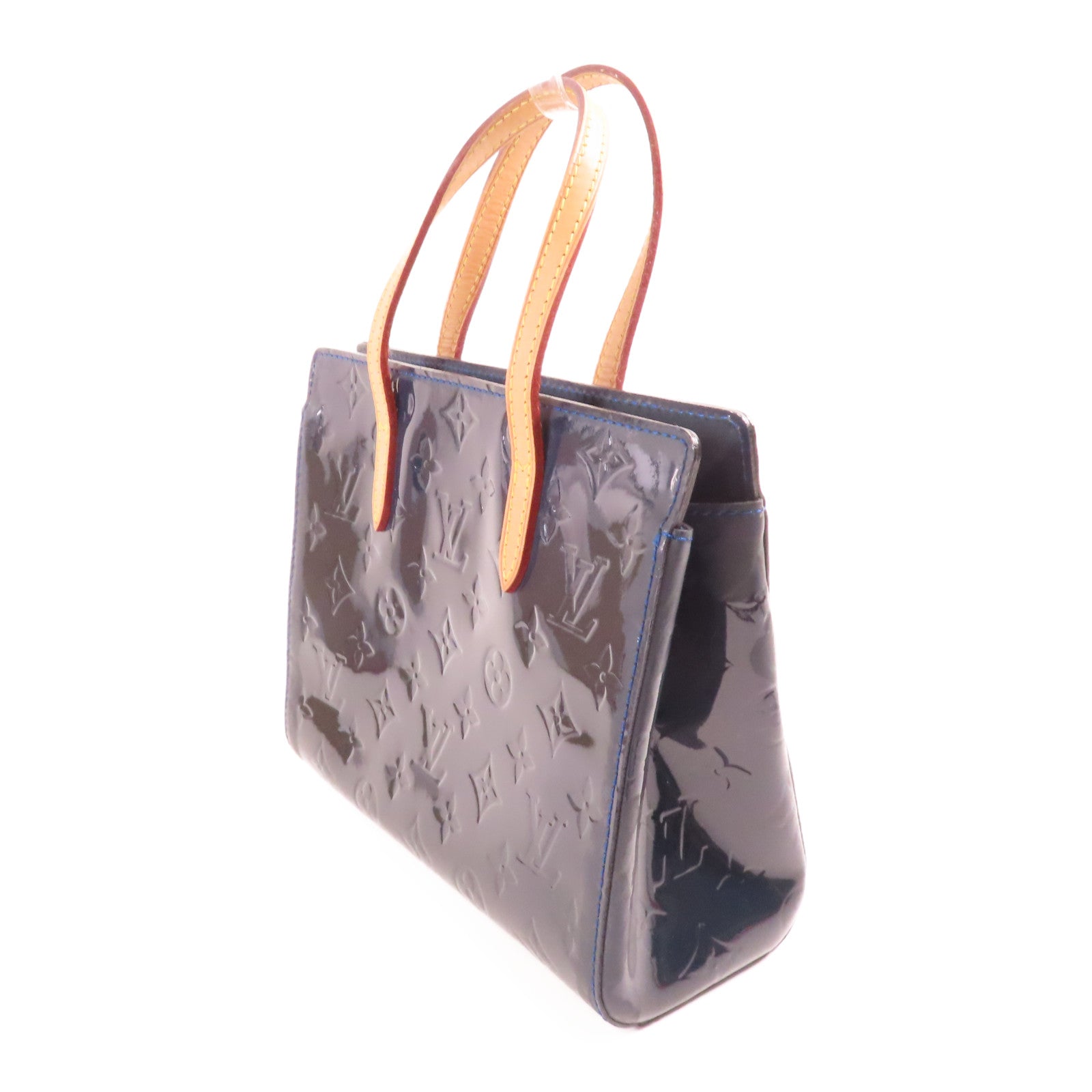 LOUIS VUITTON LV GHW Catalina BB Tote Bag Monogram Vernis M90051 Blue