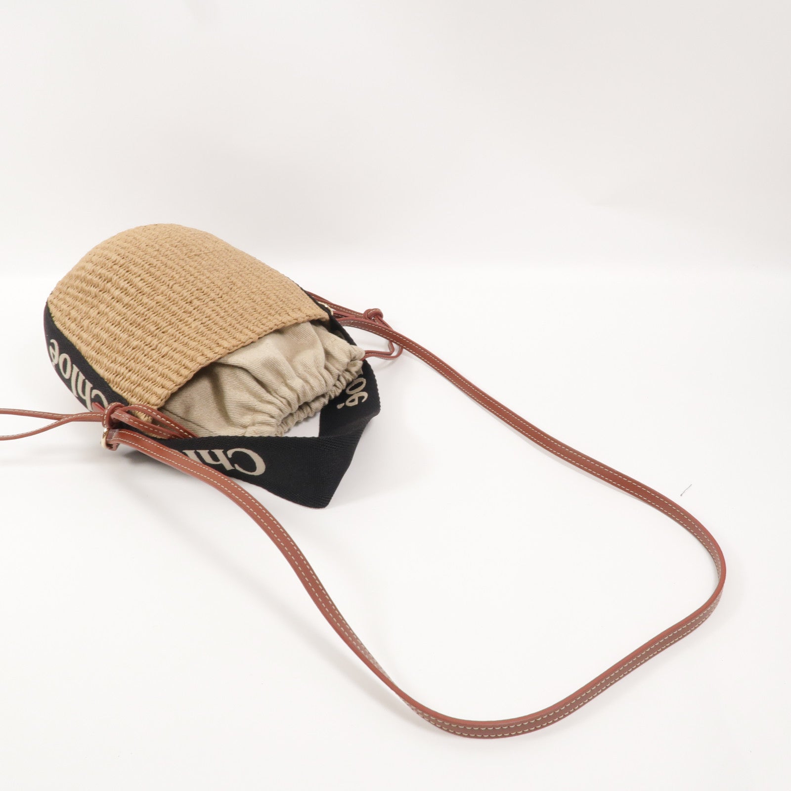 Chloe 藤料Small Woody Basket手挽肩背兩用袋