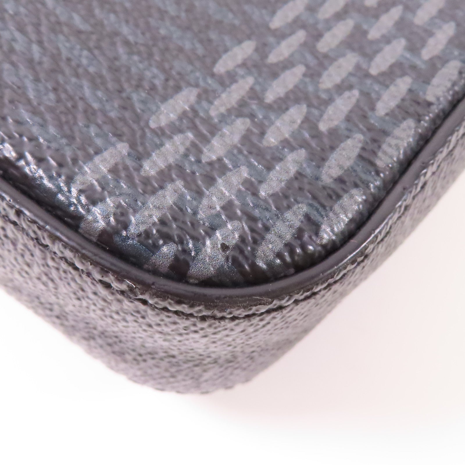 LOUIS VUITTON Damier Graphite Trio Messenger銀扣肩背袋