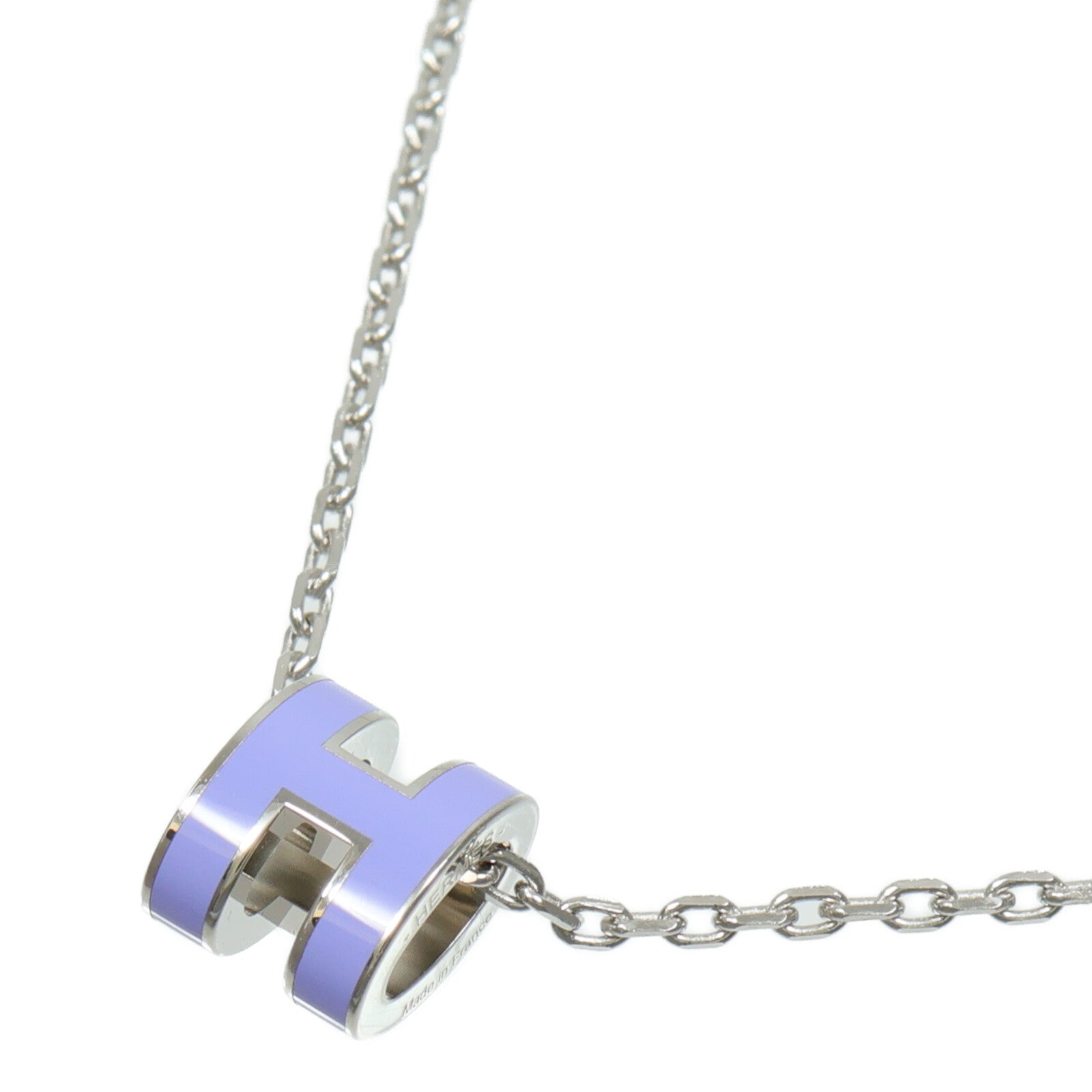 HERMES 琺瑯/金屬Mini Pop H Pendant項鍊