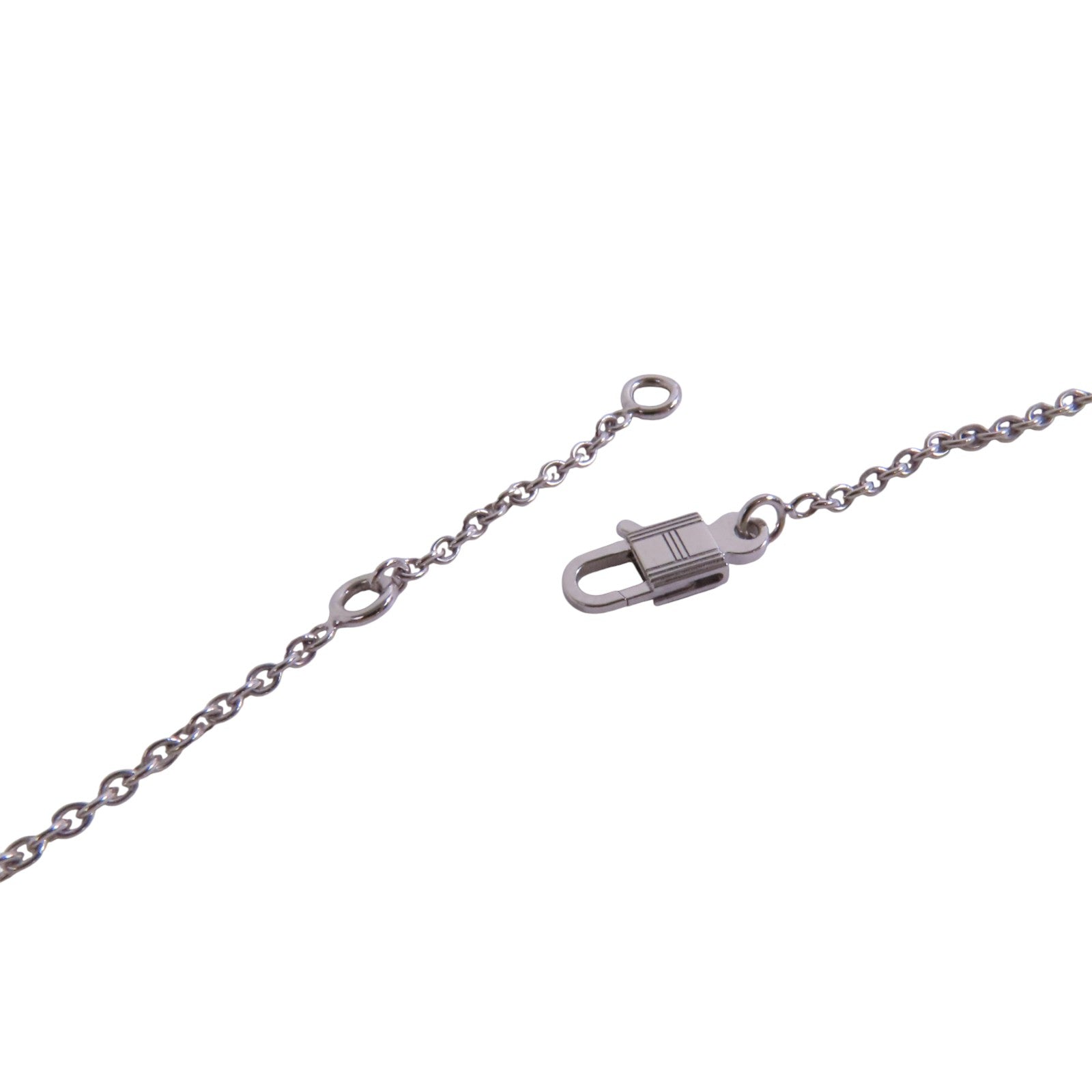 HERMES 18K白金Constance Diamond Pendant鑽石項鏈