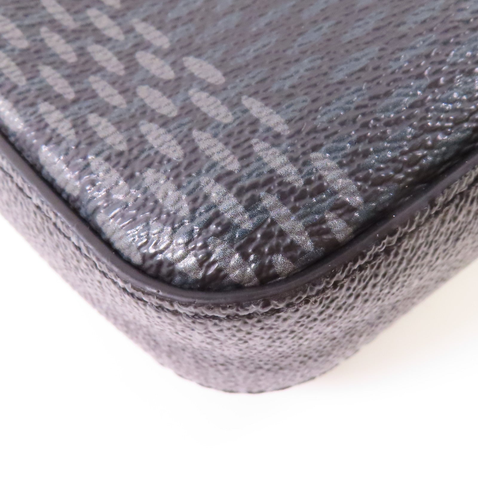 LOUIS VUITTON Damier Graphite Trio Messenger銀扣肩背袋