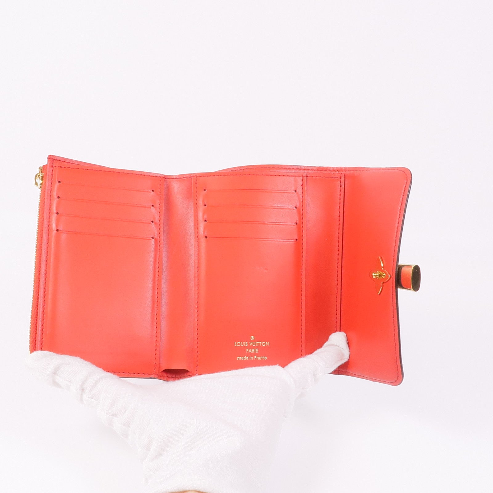 LOUIS VUITTON Monogram Flower金扣錢包