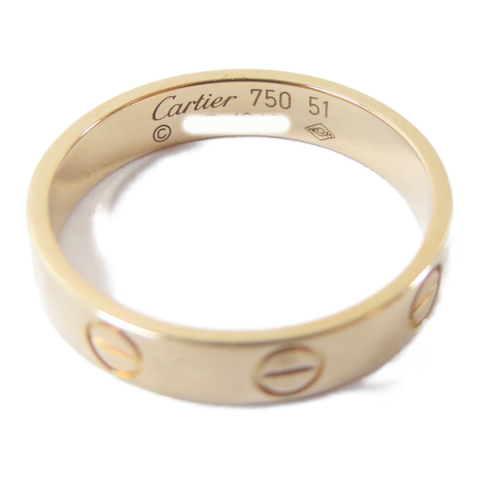 CARTIER 18K玫瑰金Love Ring戒指Cartier#51/US#5.75