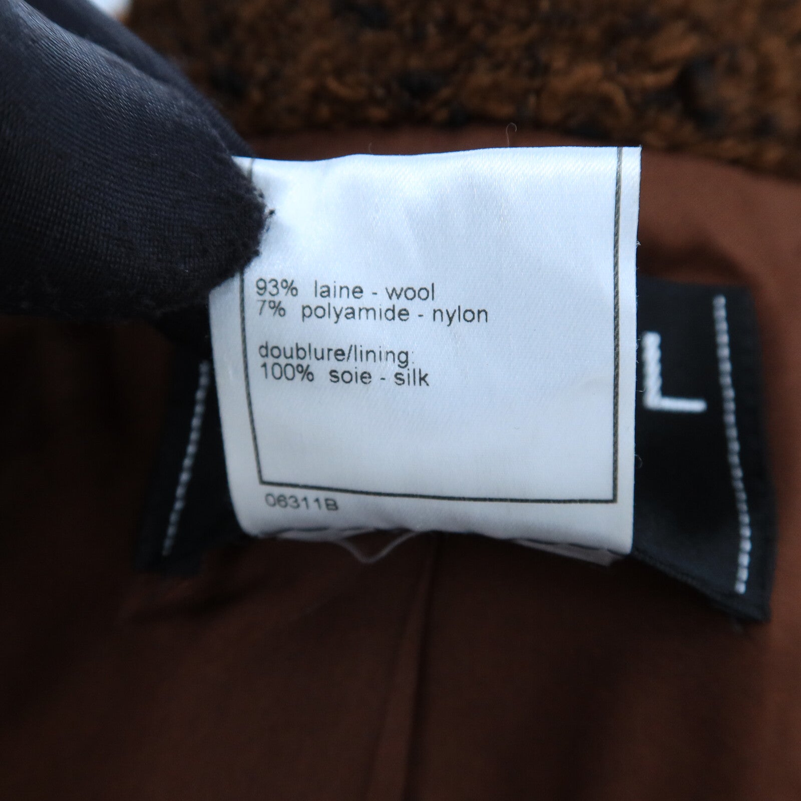 CHANEL Wool/Nylon Long-Sleeve Coat大衣