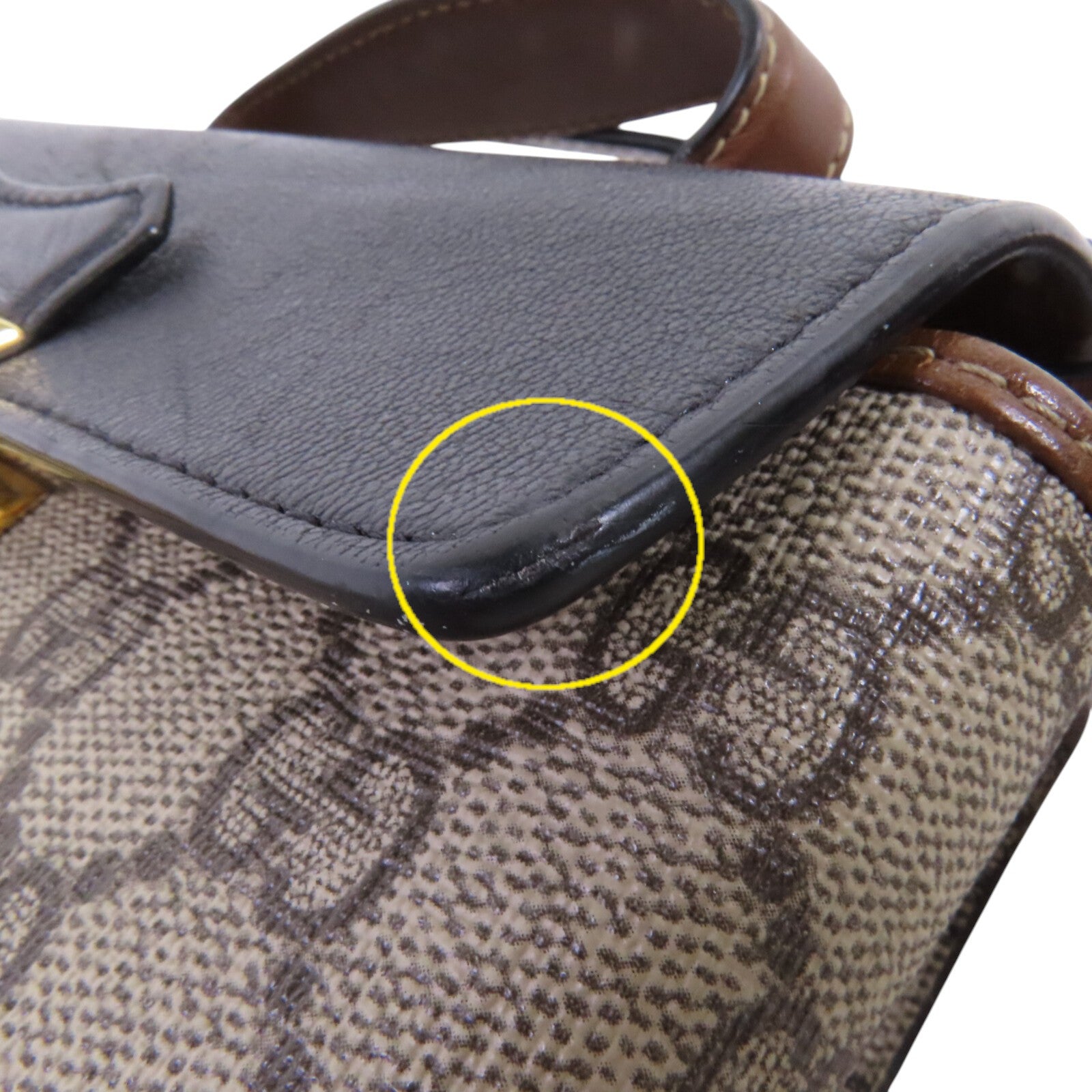 GUCCI 塗層帆布Padlock Mini金扣手挽肩背兩用袋