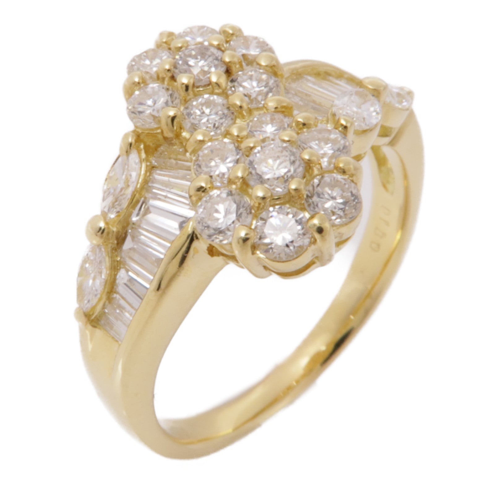 JEWELRY 18K黃金Diamond Ring鑽石戒指US#8.25