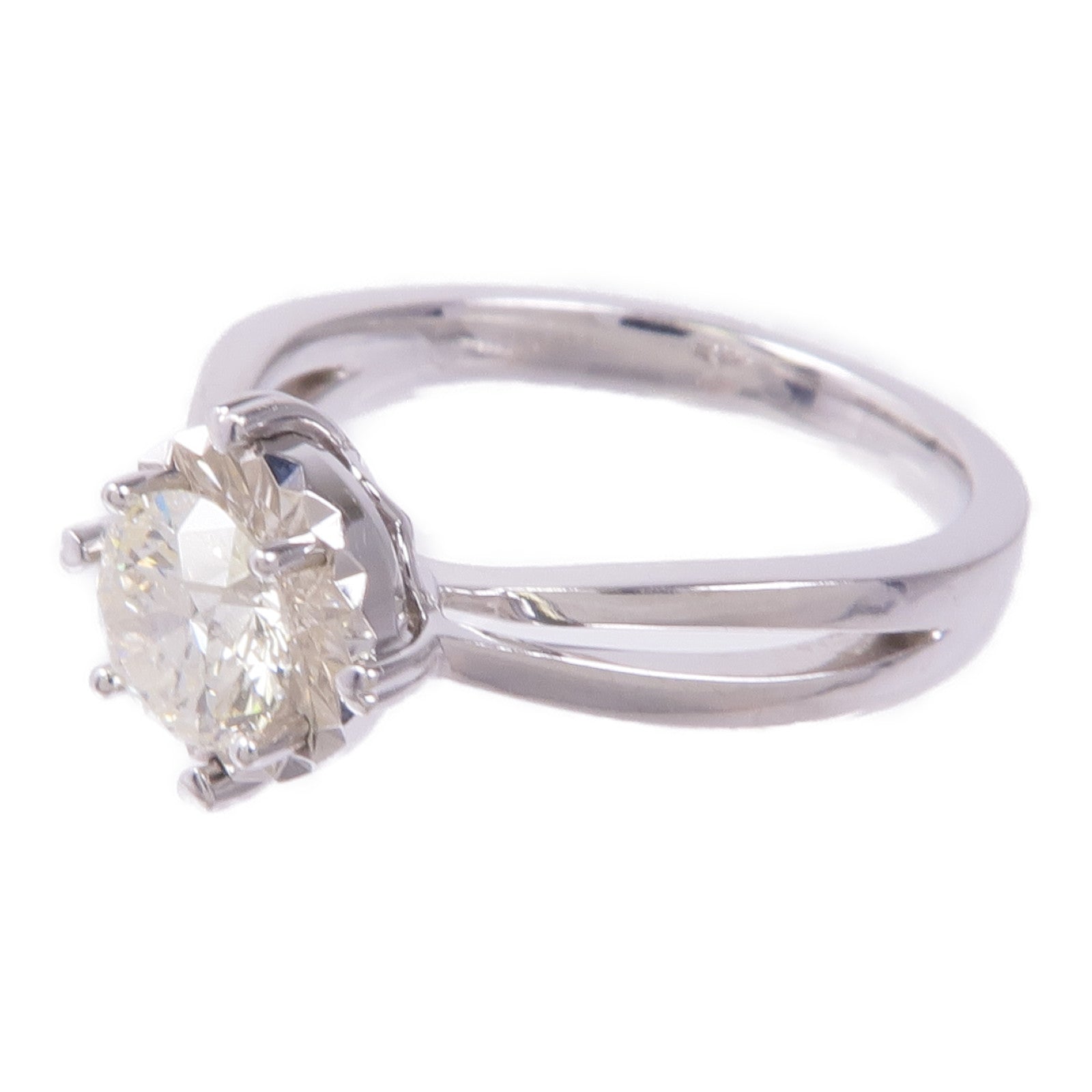 JEWELRY Diamond Ring 18K White Gold US#4
