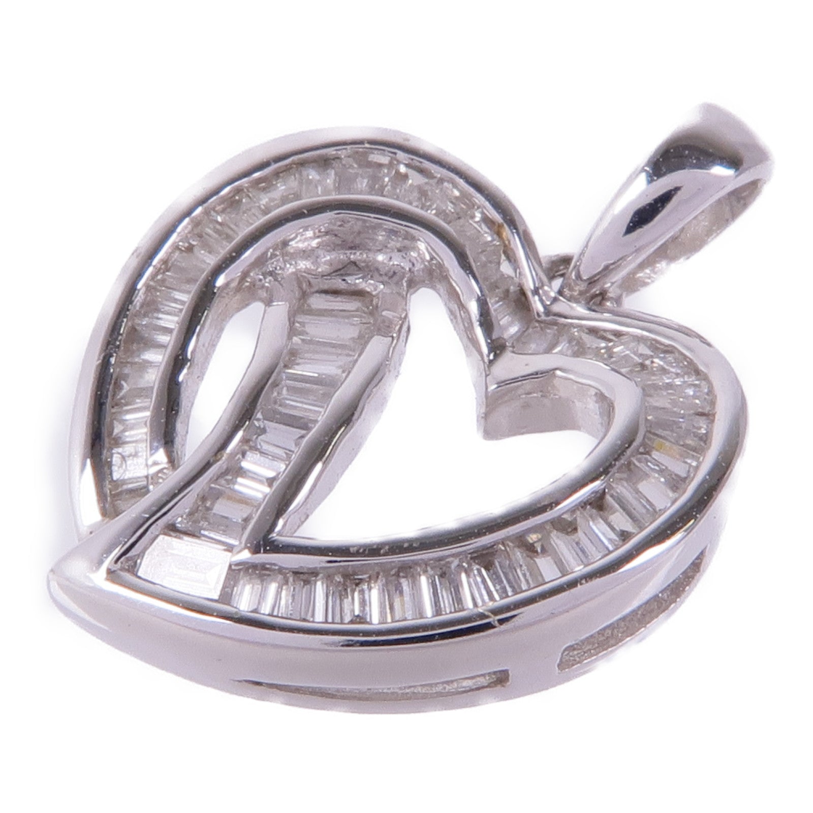 JEWELRY 18K白金Diamond Pendant Top鑽石吊墜