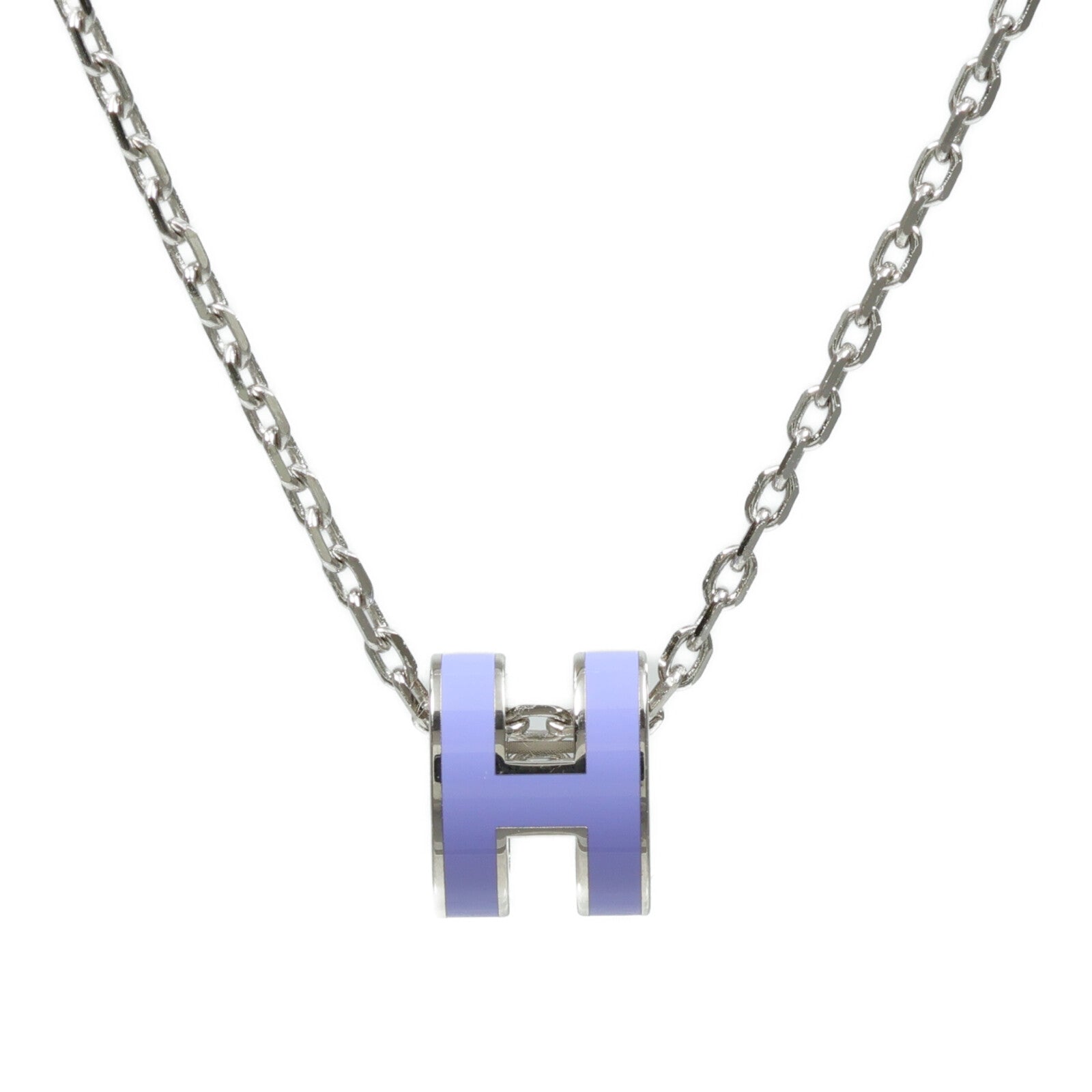 HERMES 琺瑯/金屬Mini Pop H Pendant項鍊