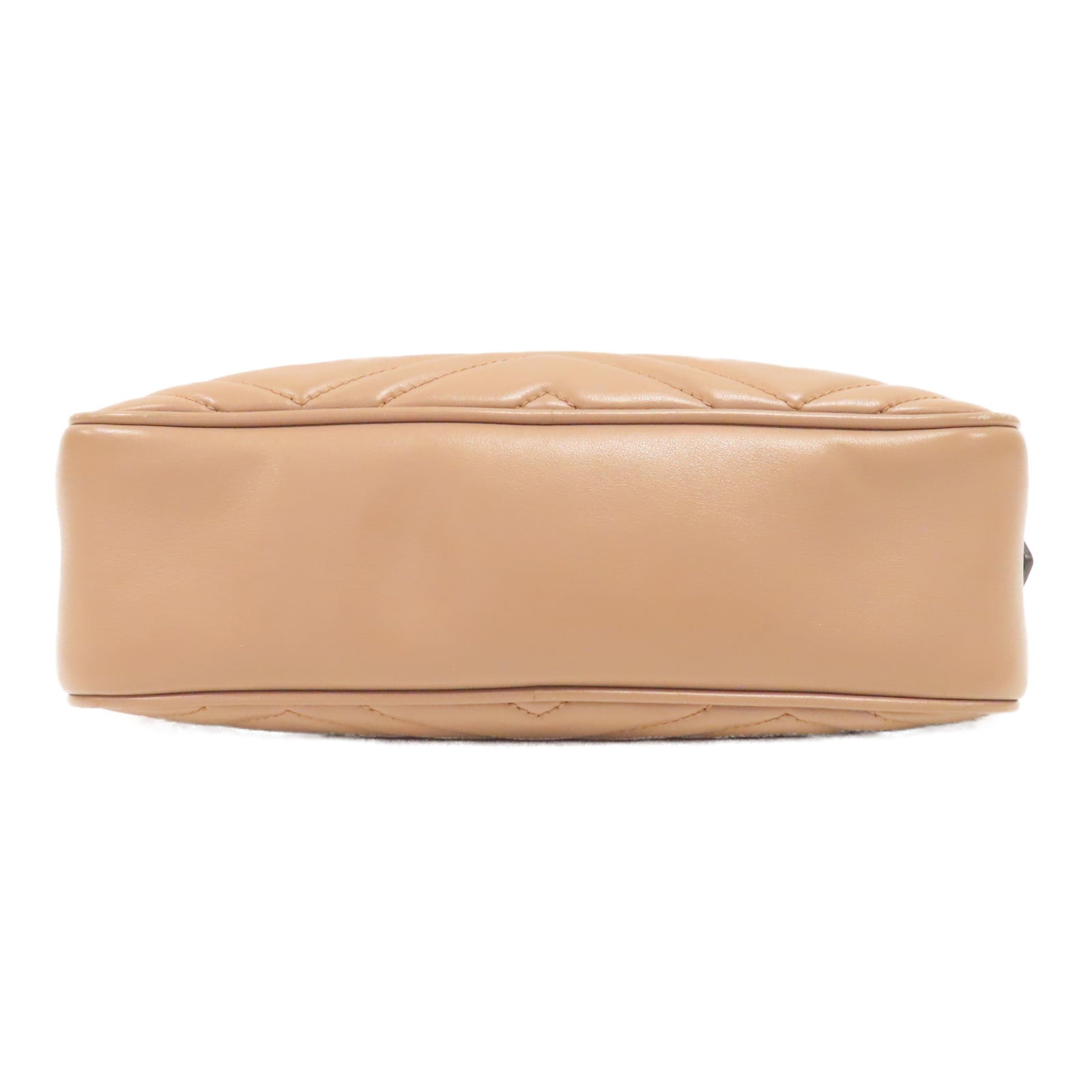 GUCCI 牛皮皮革GG Marmont Camera Bag金扣鏈帶肩背袋裸粉色
