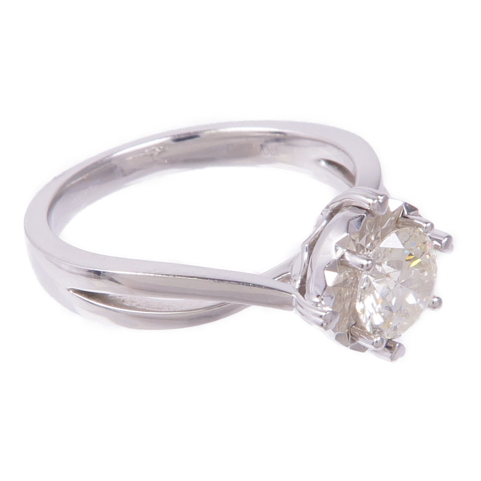 JEWELRY Diamond Ring 18K White Gold US#4