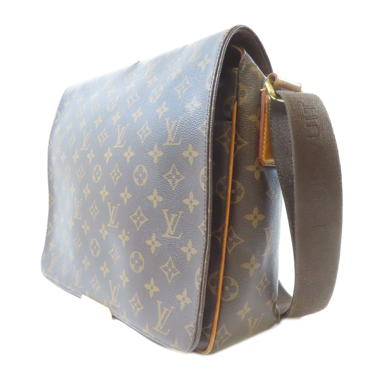 LOUIS VUITTON Monogram Valmy MM金扣肩背袋啡色