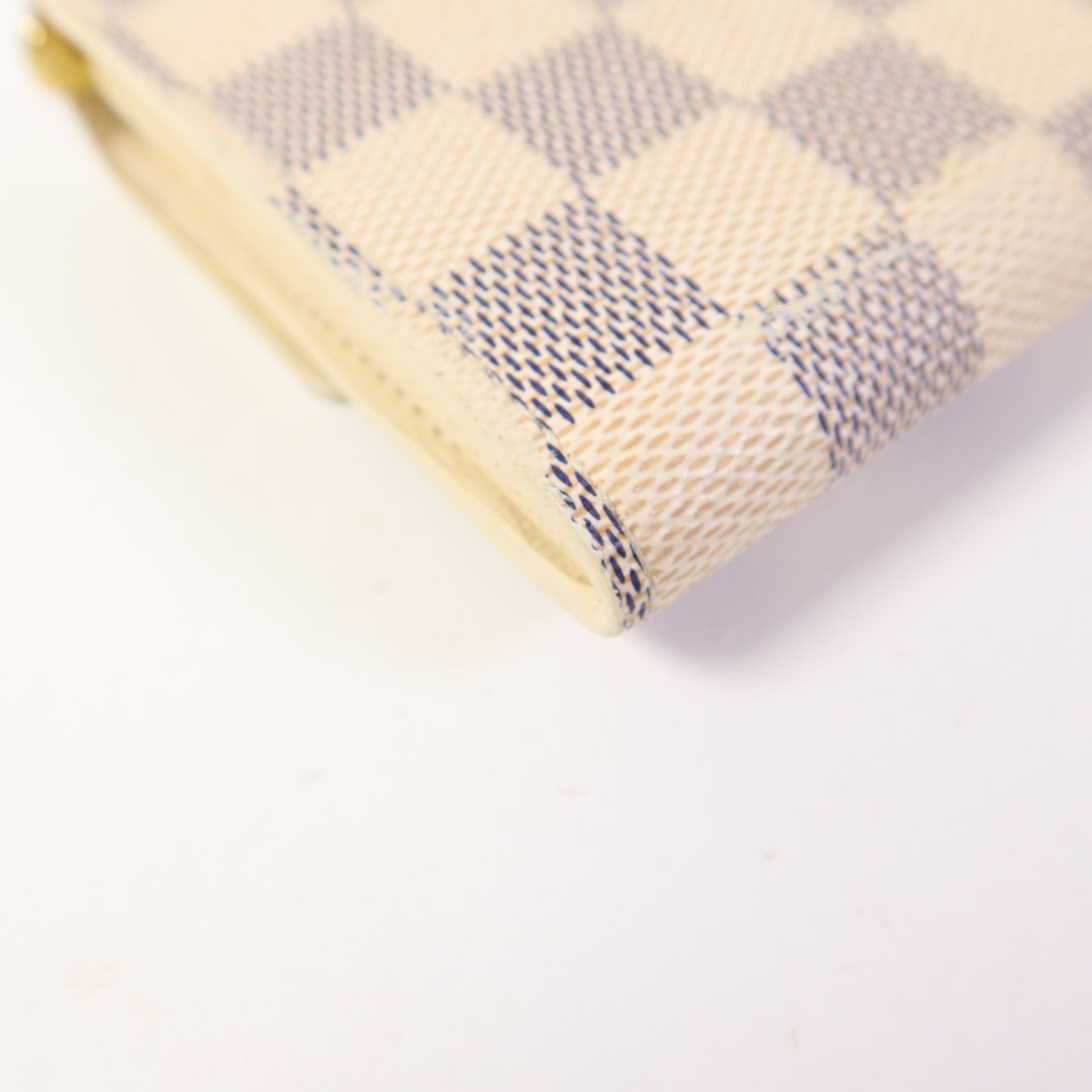 LOUIS VUITTON Damier Azur Portefeuille International金扣長錢包