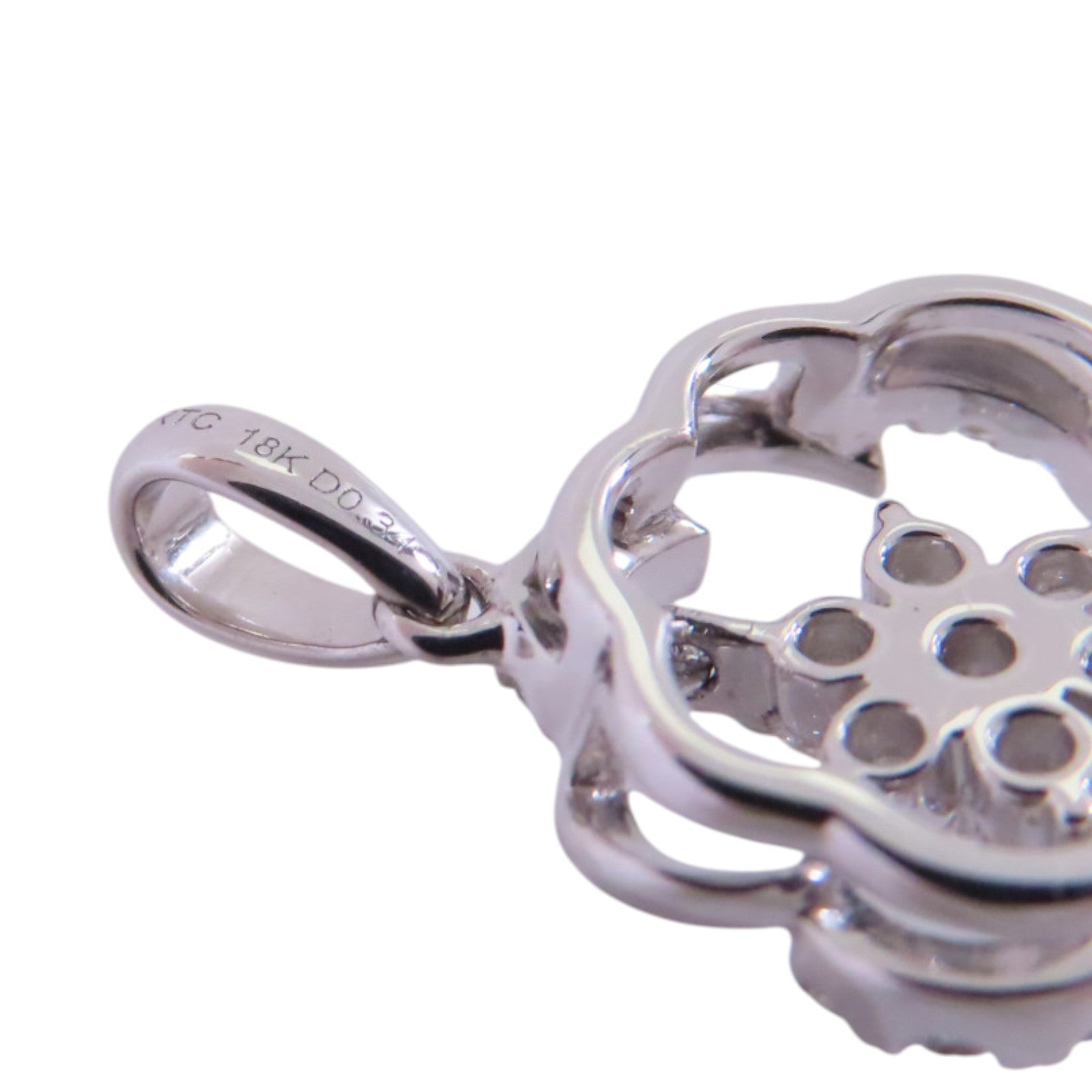 JEWELRY 【激減優惠】18K白金/鑽石Diamond Pendant Top吊墜頭扣