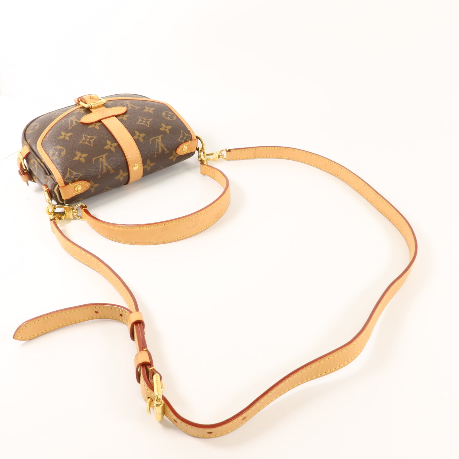 LOUIS VUITTON Monogram Saumur BB金扣手挽肩背兩用袋