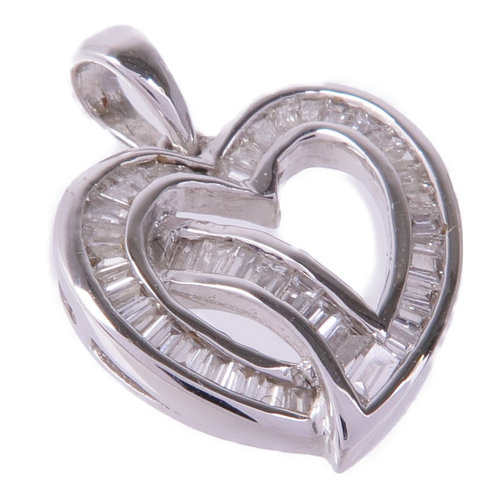 JEWELRY 18K白金Diamond Pendant Top鑽石吊墜