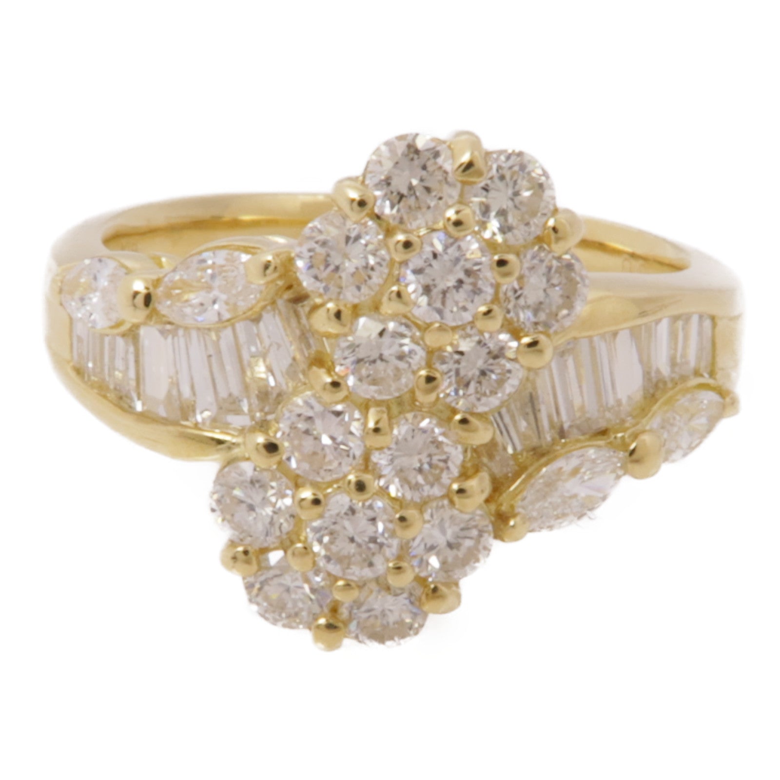 JEWELRY 18K黃金Diamond Ring鑽石戒指US#8.25