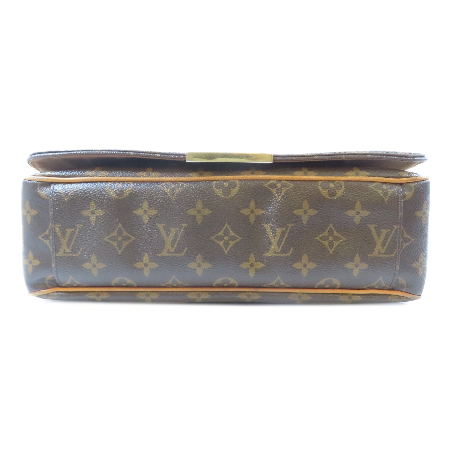 LOUIS VUITTON Monogram Valmy MM金扣肩背袋啡色
