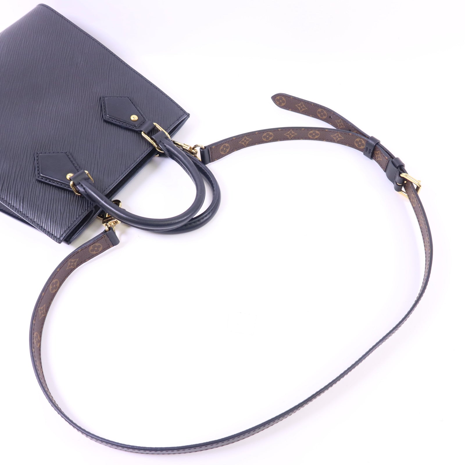 LOUIS VUITTON Epi Sac Plat BB金扣手挽肩背兩用袋