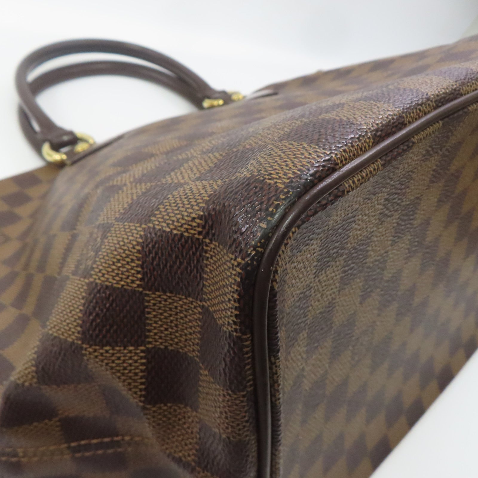 LOUIS VUITTON LV GHW Saleya MM Shoulder Bag N51182 Damier Brown