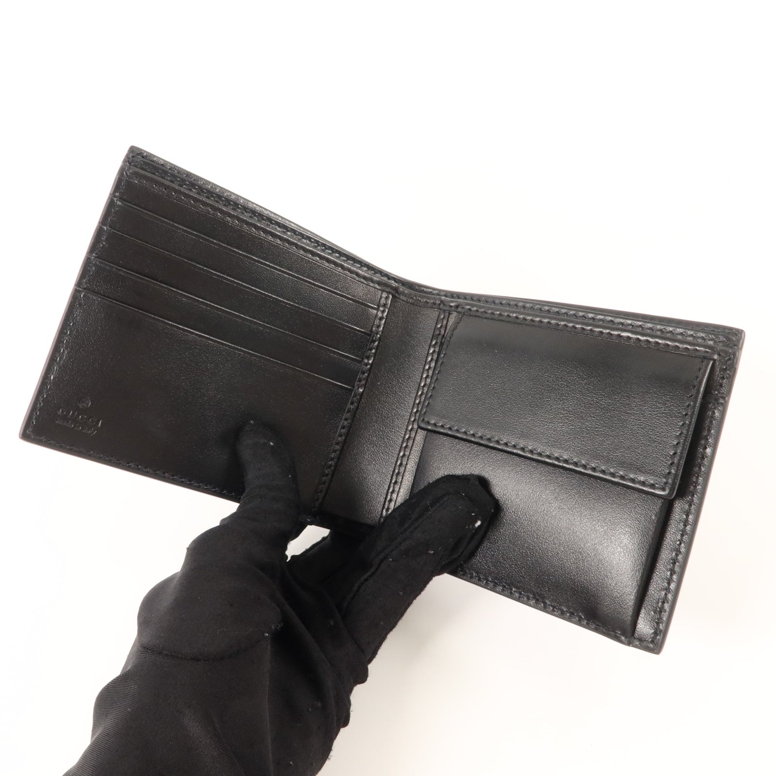 GUCCI 牛皮皮革Bifold Wallet錢包