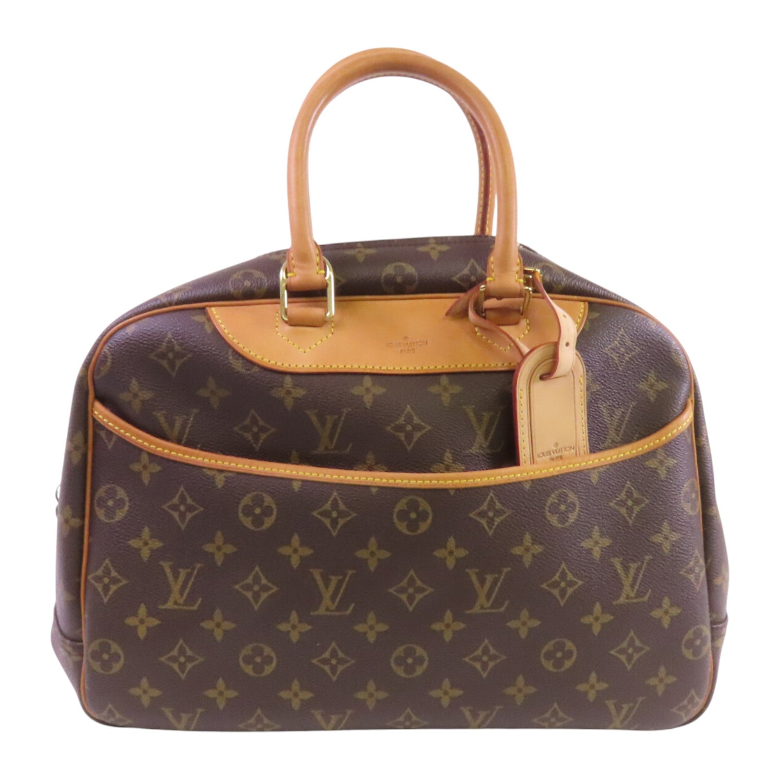 LOUIS VUITTON Monogram Deauville金扣手挽袋
