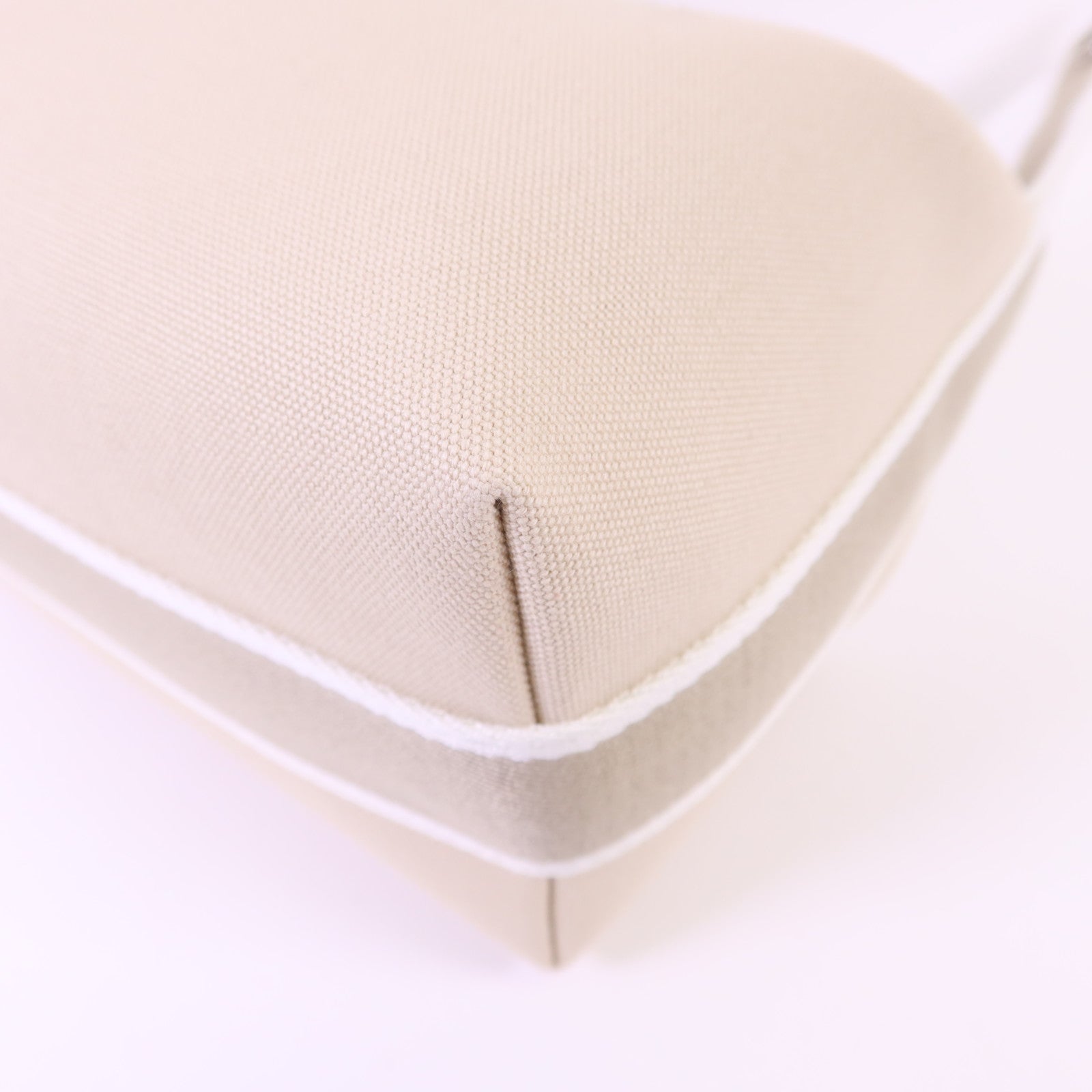 HERMES 帆布Bride a Brac銀扣手挽袋